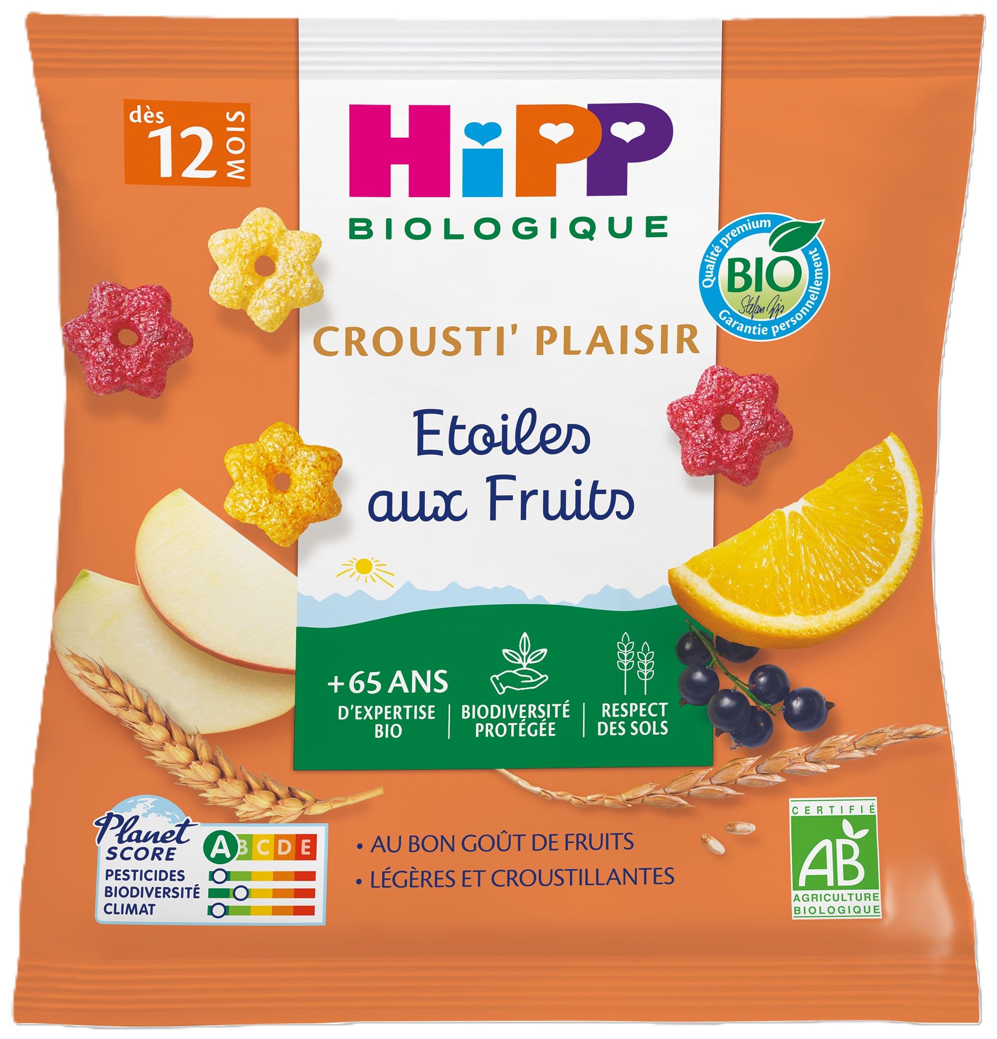 HiPP - Etoiles aux Fruits - Sachet de 30g - BIOLOGIQUE