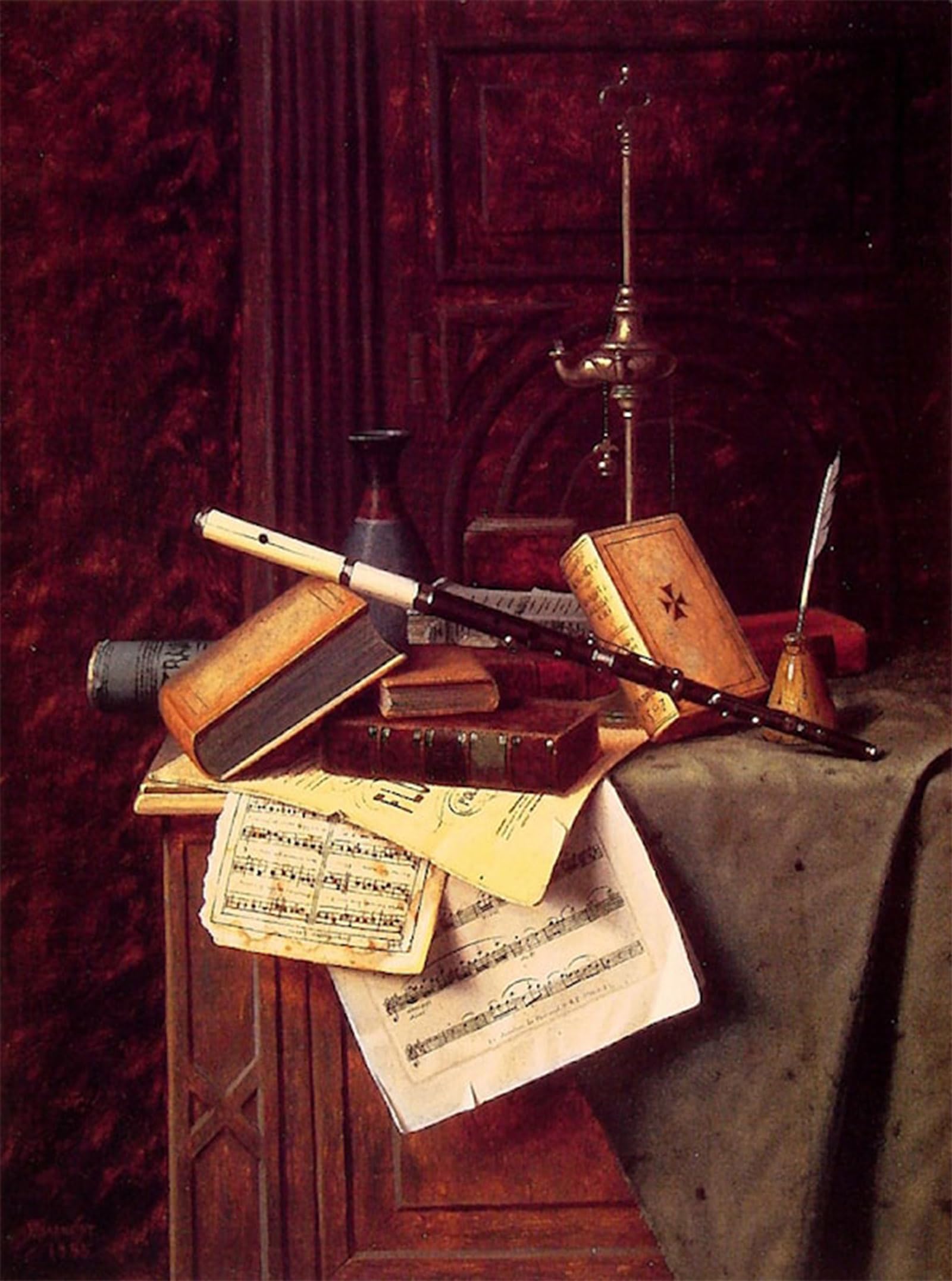ARTXLXXBN Famous Painting Art Wall Decor Abstract Art Picture Still Life by William Michael Harnett Animal Pictures for Home Decor 60x90cm