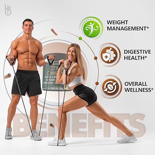 Miniatura 4 de Paquete de suplementos de canela de Ceilán 6 en 1 de primera calidad, 100 unidades y suplemento de mio-inositol 6 en 1 y D-Chiro inositol para