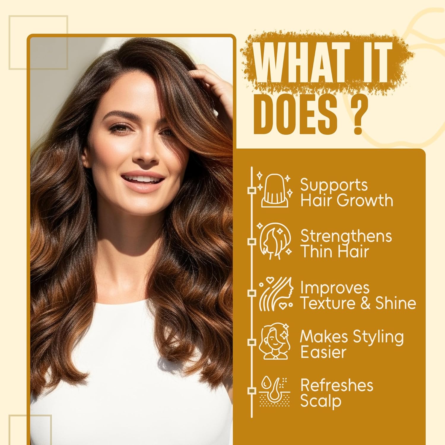 Apple Cider Vinegar Shampoo and Conditioner Set | 16 fl oz Each | with Batana Oil, Biotin & Tea Tree | Clarifying, Detoxifying & Moisturizing Formula | Promotes Hair Growth & Shine - Image 3