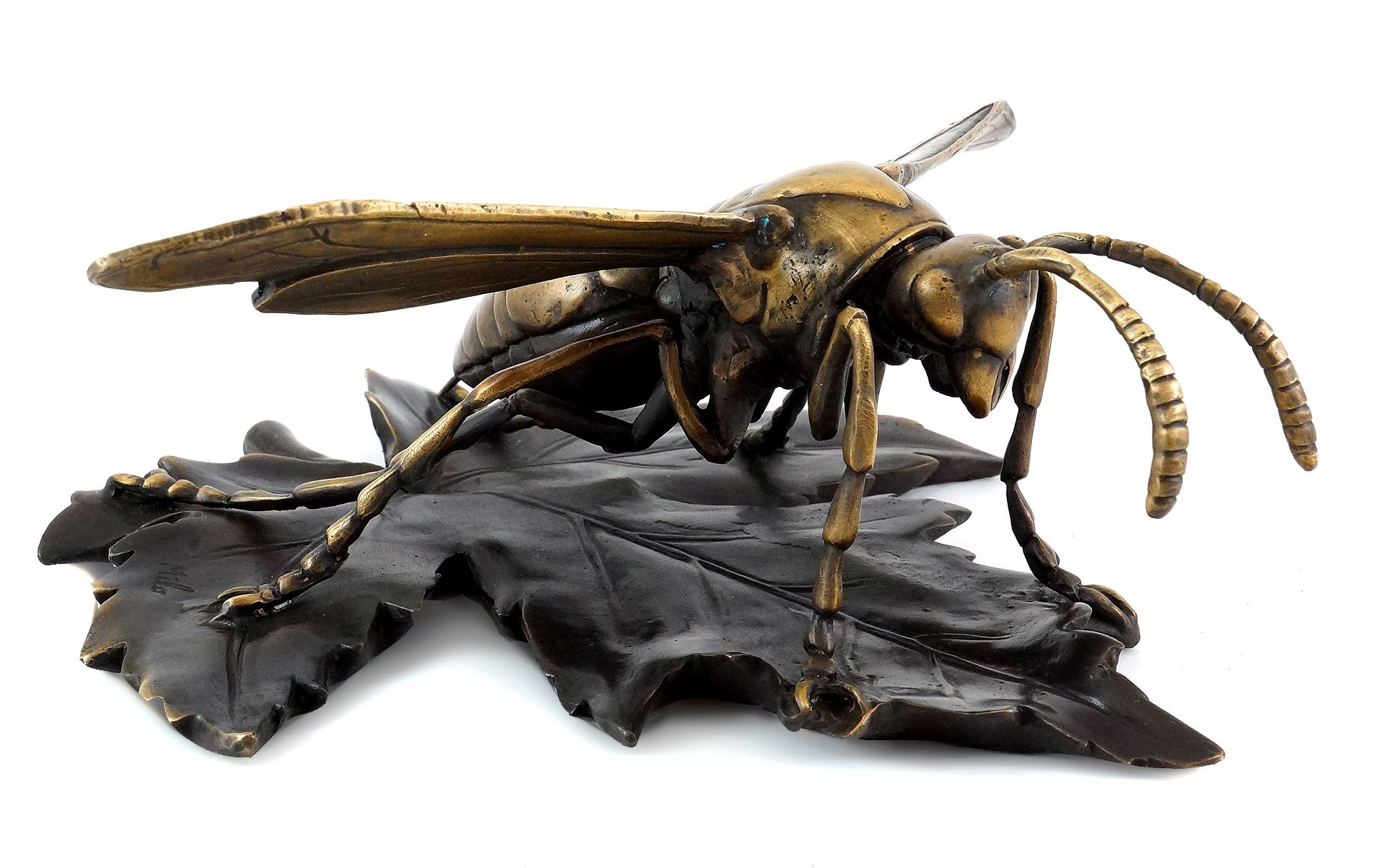 Kunst & Ambiente - Moderne Tierbronze Statue - Wespe/Biene/Hornisse - Modern Art Figur - signiert Milo - Skulpturen online kaufen - Plastik - Wohndeko
