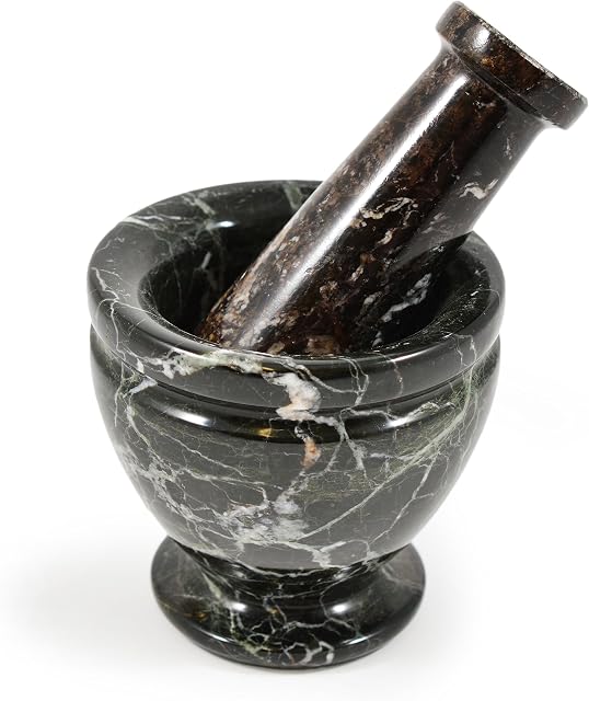Mini Black Marble Pestle & Mortar