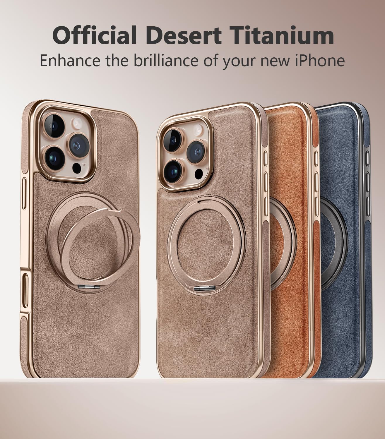 SHIELDON Hülle Für IPhone 16 Pro Max, Handyhülle TPU Stoßfest Magnet Schutzhülle Lederhülle Kompatibel Mit IPhone 16 Pro Max 6,9"-Retro Braun