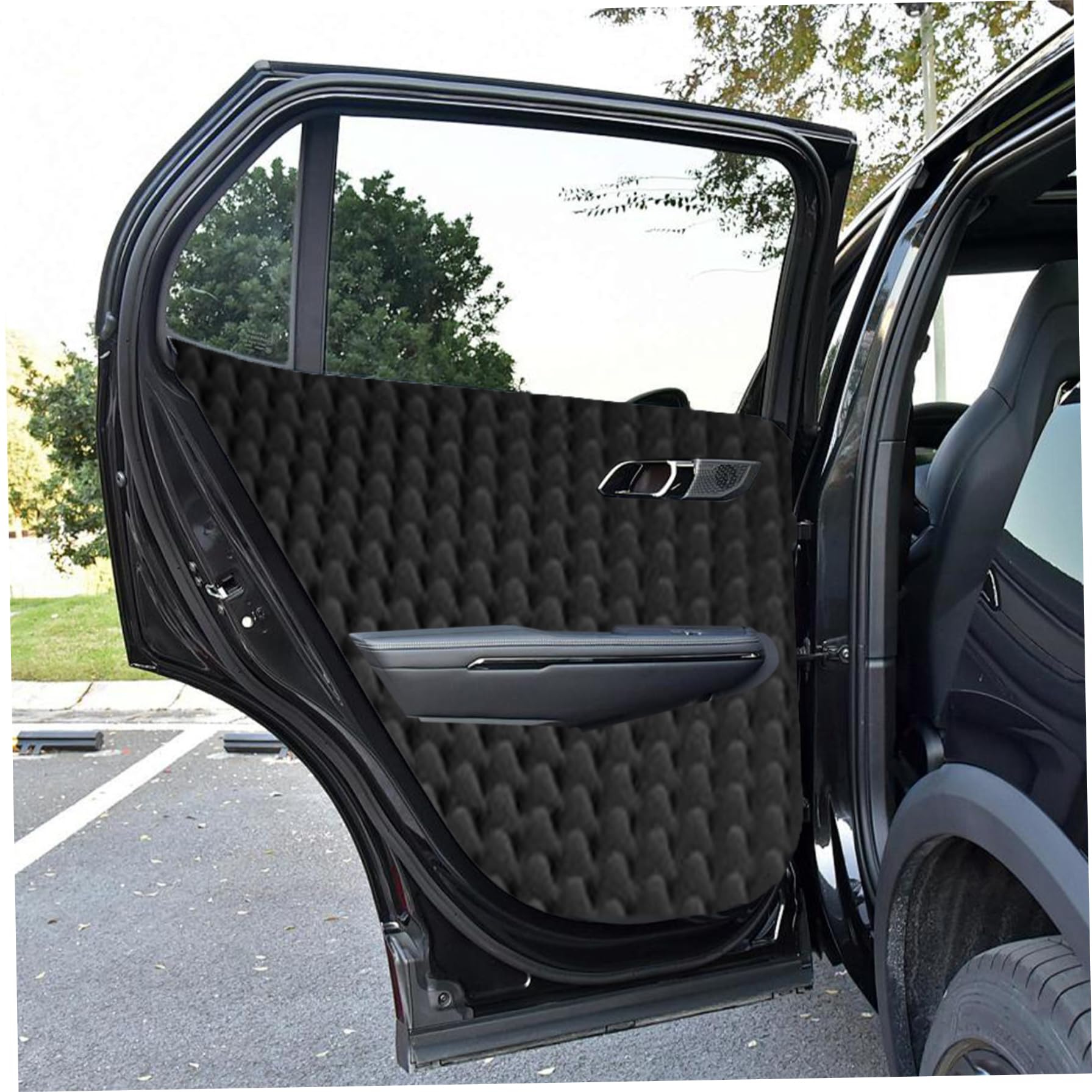 Paneles de espuma acústica de alta densidad de 2 cm de grosor – Espuma autoadhesiva de aislamiento acústico resistente al fuego y al agua 79 x 20 para interior de coche