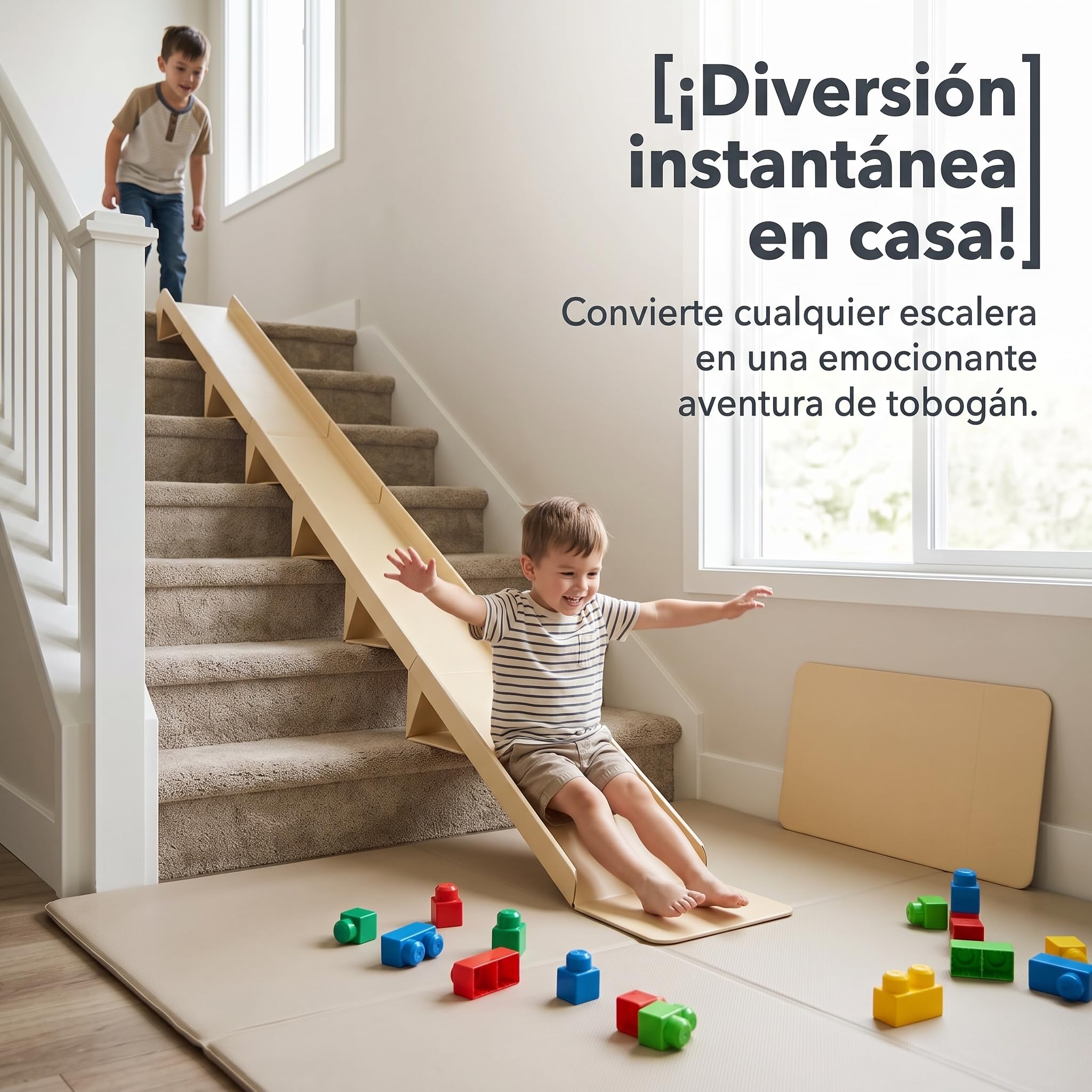 Treppenrutsche für – Modulare Rutschbahn für Treppen, Indoor & Outdoor
