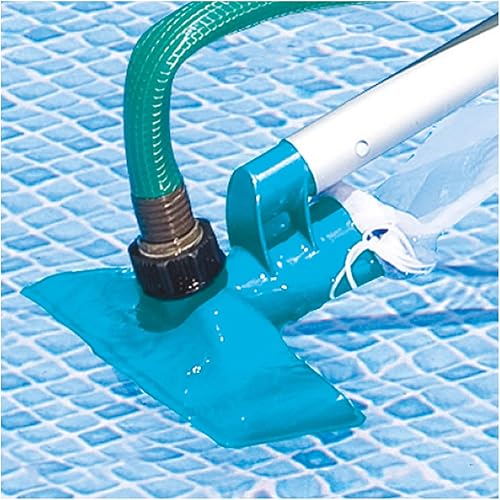 Miniatura 3 de INTEX 28002 Kit de tamiz de piscina y aspiradora, 3 piezas, color arcoíris verde