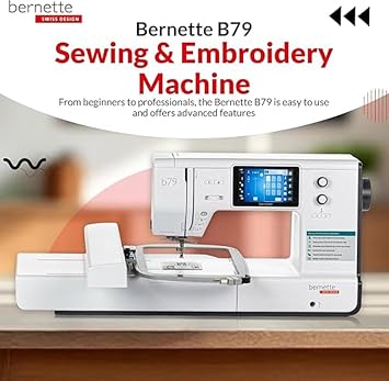 مجموعة ماكينة الخياطة والتطريز Bernette B79 مع حزمة برامج متقدمة