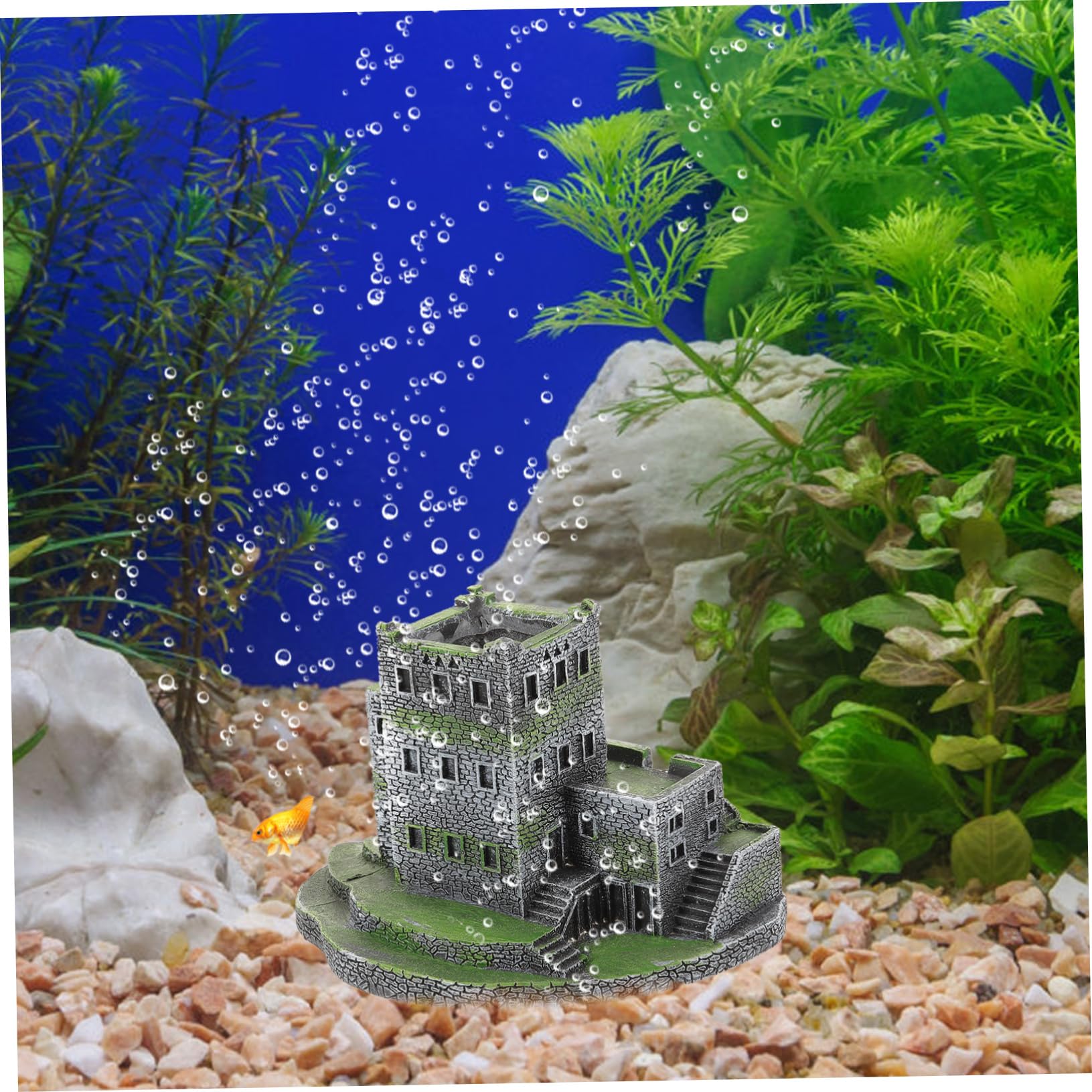 BESPORTBLE 4 Pièces aménagement paysager d'aquarium décoration de nage de Poisson scène décoration Aquarium décoration pour Aquarium Ornement d'aquarium décoration d'aquarium en résine