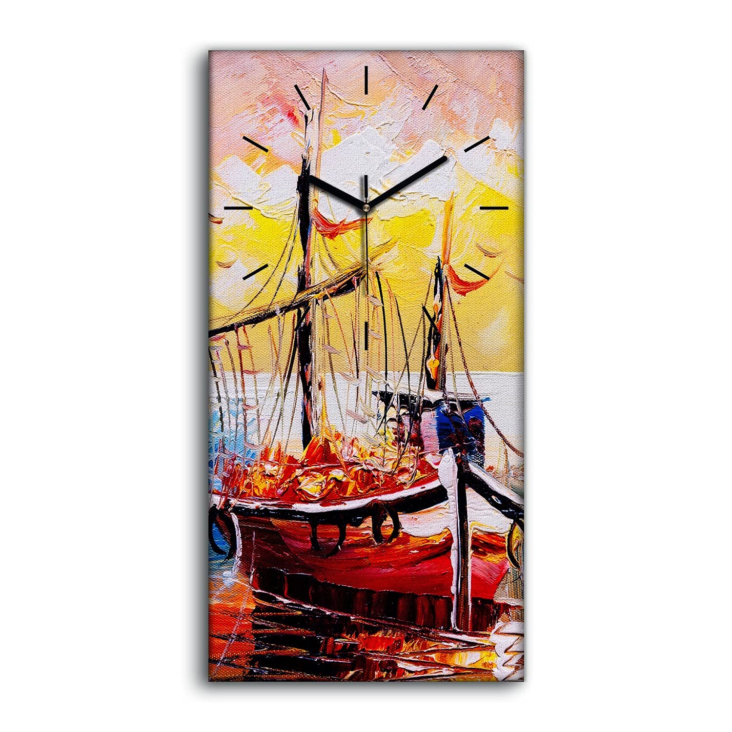 Horloge sur toile Venise pour une ambiance zen et silencieuse de chambre