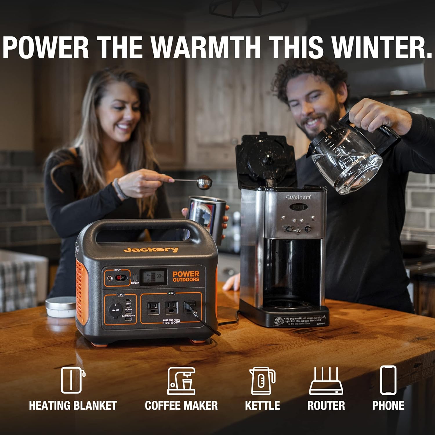 80% Off Discount Jackery Portable Power Station Explorer 1000, 1002Wh Solar Generator (Solar Panel Optional) with 3x110V/1000W AC Outlets, Solar Mobile Lithium Battery Pack for Outdoor RV/Van Camping, Emergency