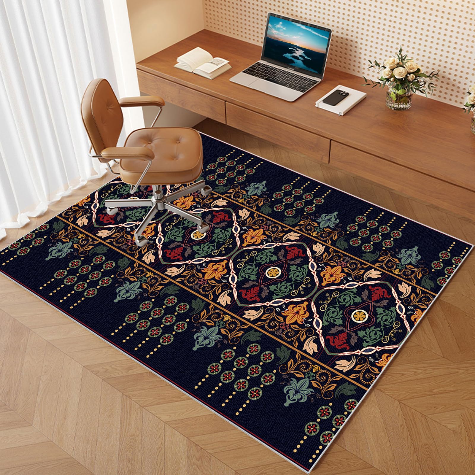Office Mat Carpet Non-slip Back Floor Protectors Mats Protectors for Rolling Chairs Heavy Duty Gaming Chair Mat Multi-Purpose Floor Protectors for Hardwood Floors Tile Laminate Floor 200 x 300 cm