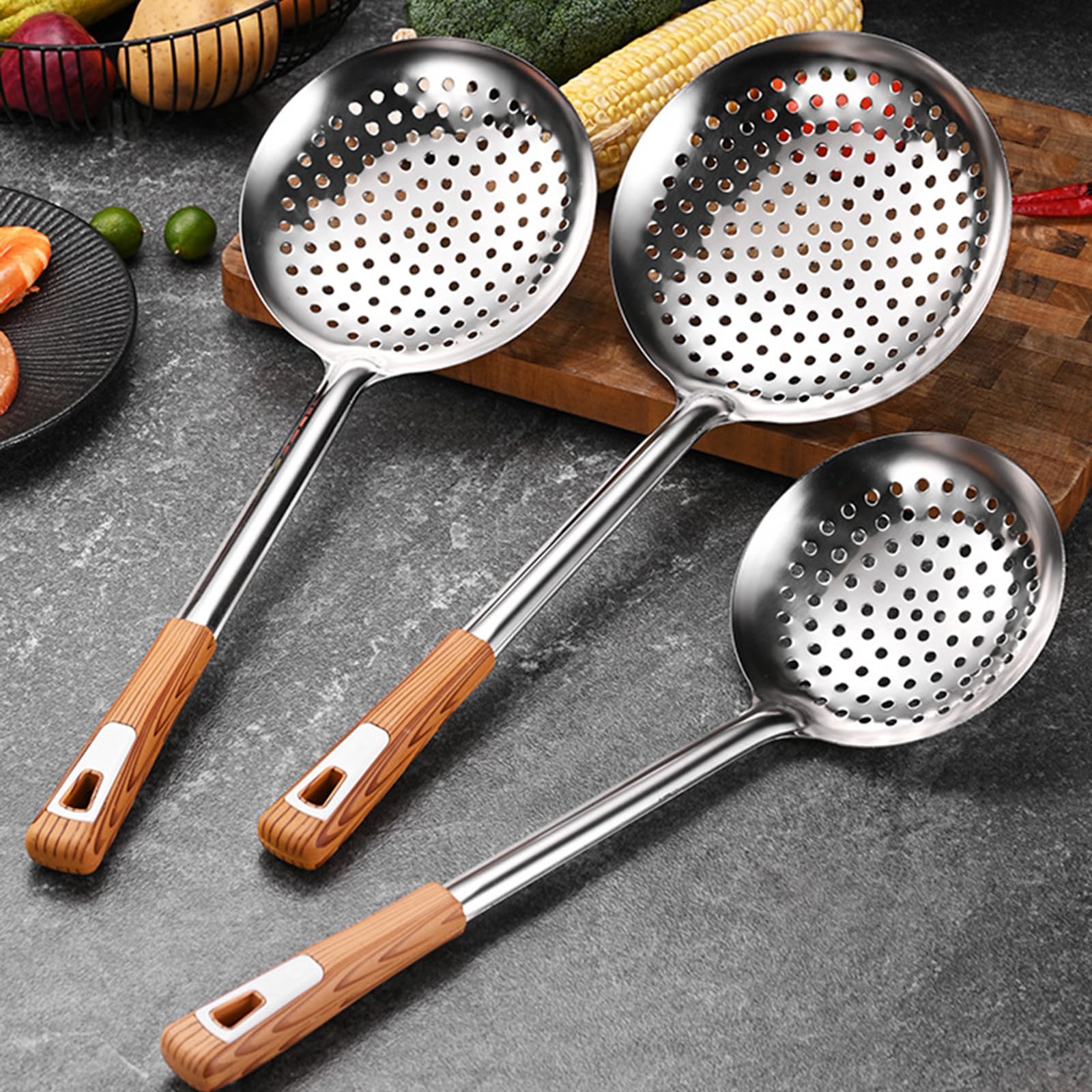 10 Stück Besteck 201 Edelstahl Küchenhelfer Küchenutensilien Kochutensilien Geeignet zum Kochen Menschen Geschenk