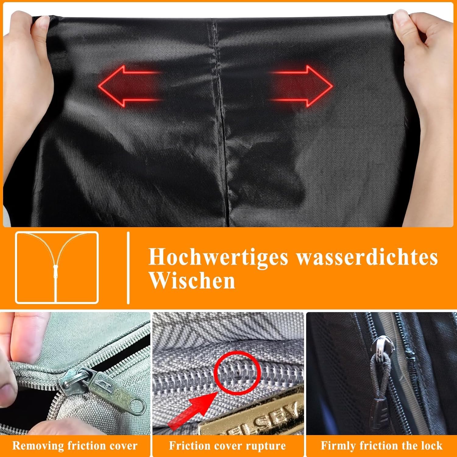 Housse de Protection Parasol Déporté Tissu Oxford 420D Imperméable Anti UV 2-3,5m