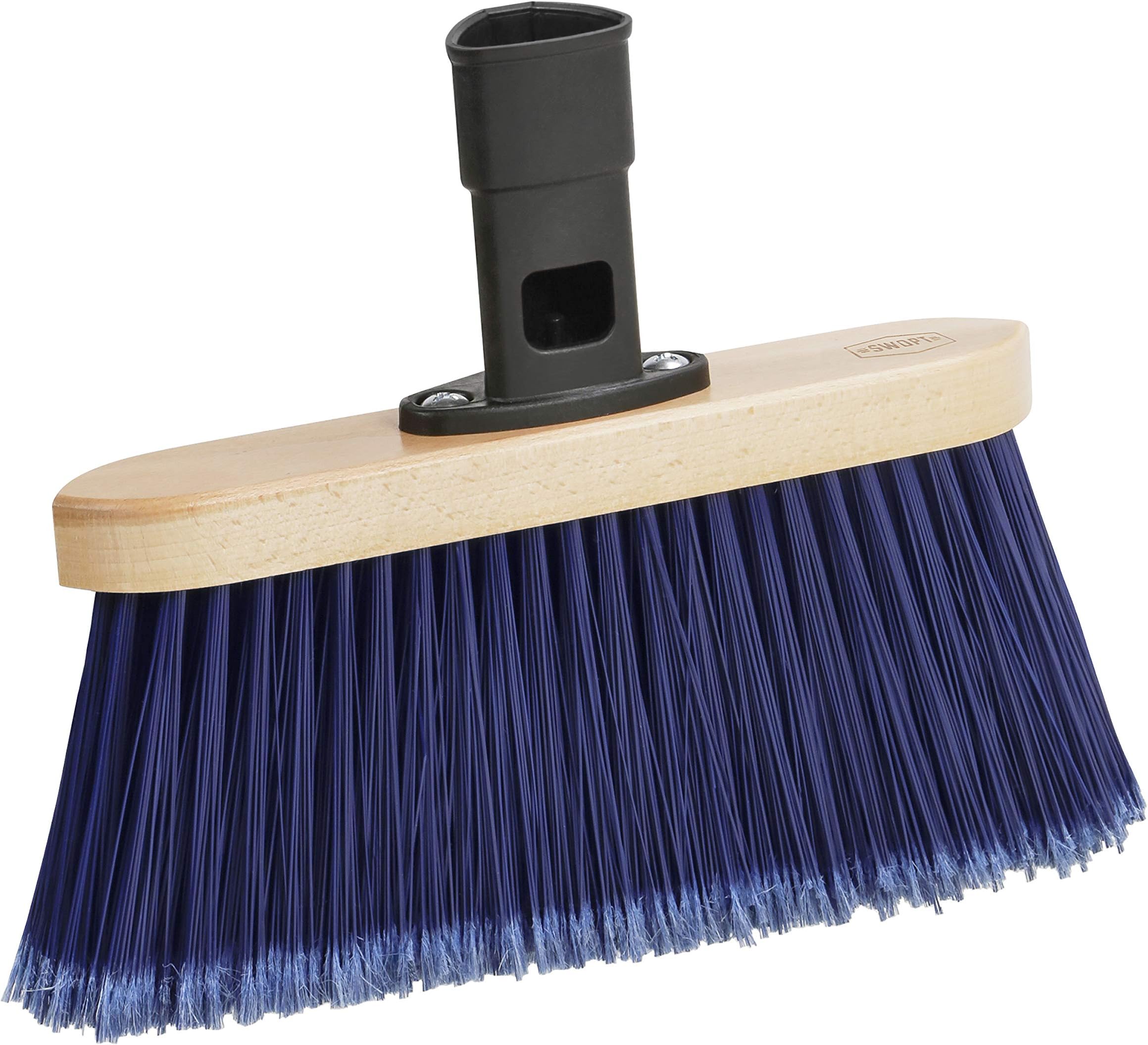 SWOPT (Multi-Surface Broom Attachment Only) - Premium Multi-Surface Angle Broom Head - Angled Broom for Indoor and Outdoor Use - Interchangeable with Other Products for More Efficient Cleanin...