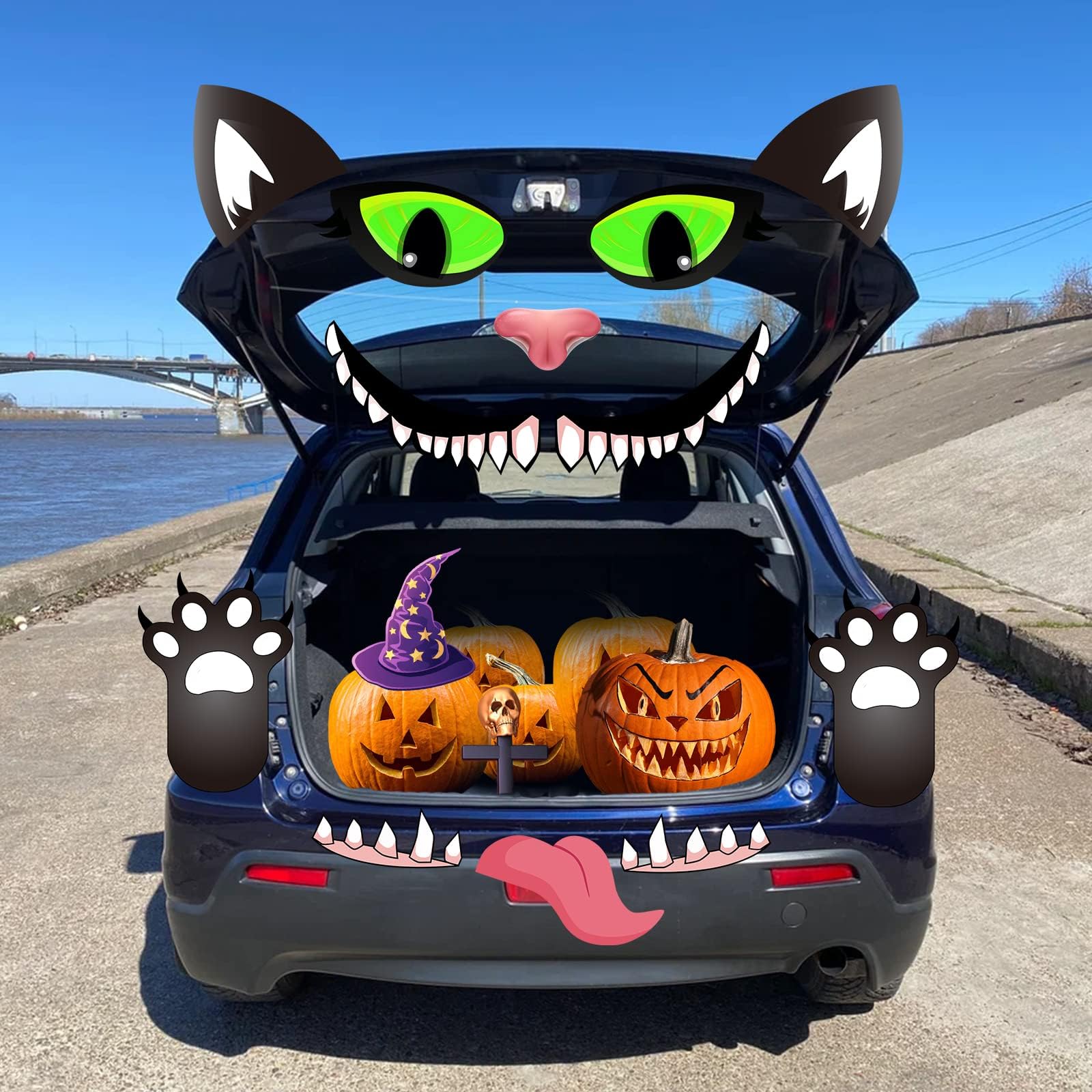 IMISHM Halloween Trunk or Treat car Decorations Monster