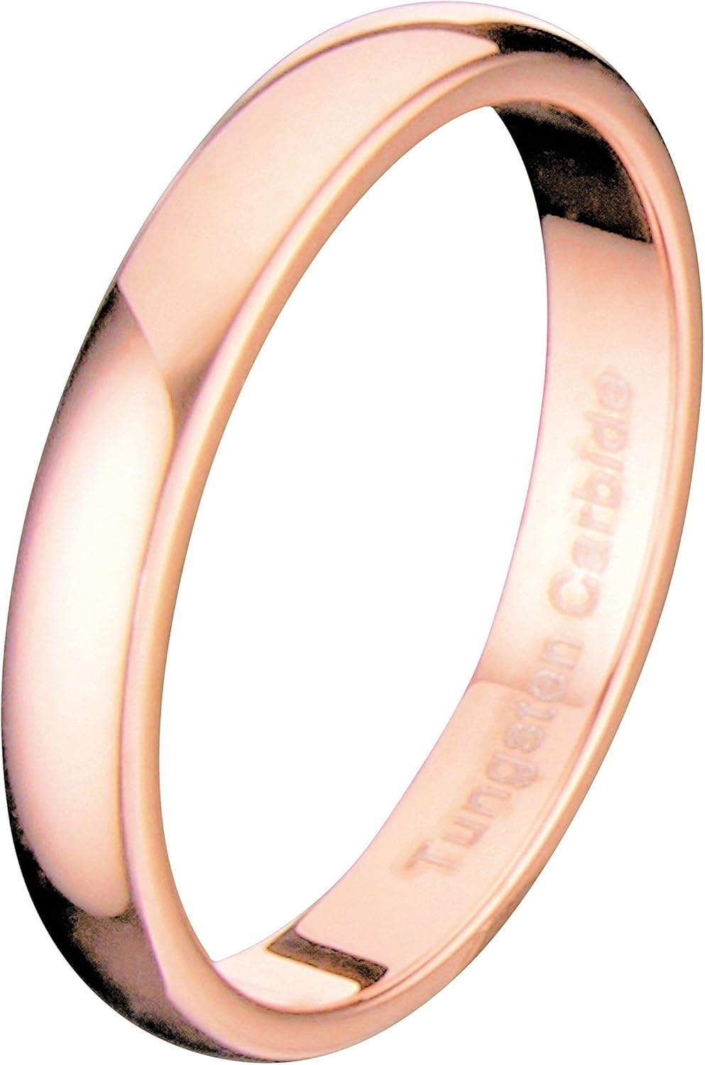 Elegant 18k Rose Gold Plated Men Women Traditional Wedding Band or Engagement Ring 2mm-6mm Widths