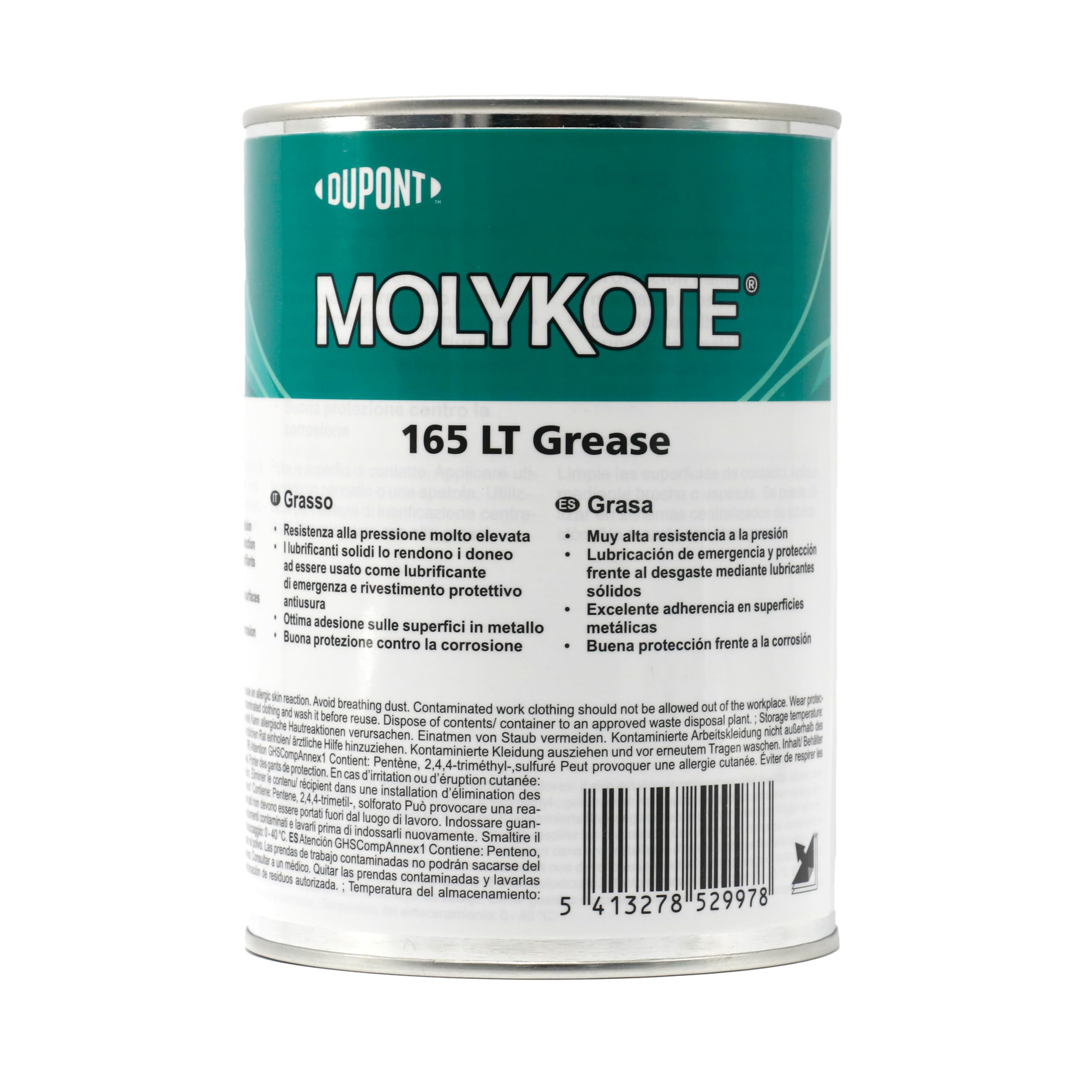 Molykote 165 LT 1kg Grasa Lubricante para Engranajes de Alta Carga y Estrés Lubricación de Metal Protección contra Desgaste Dow Corning