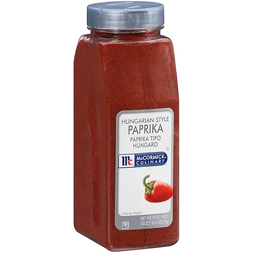 McCormick Culinary Paprika estilo húngaro 18 onzas un recipiente de 18 onzas de pimentón húngaro dulce en polvo para profesionales de la culinaria