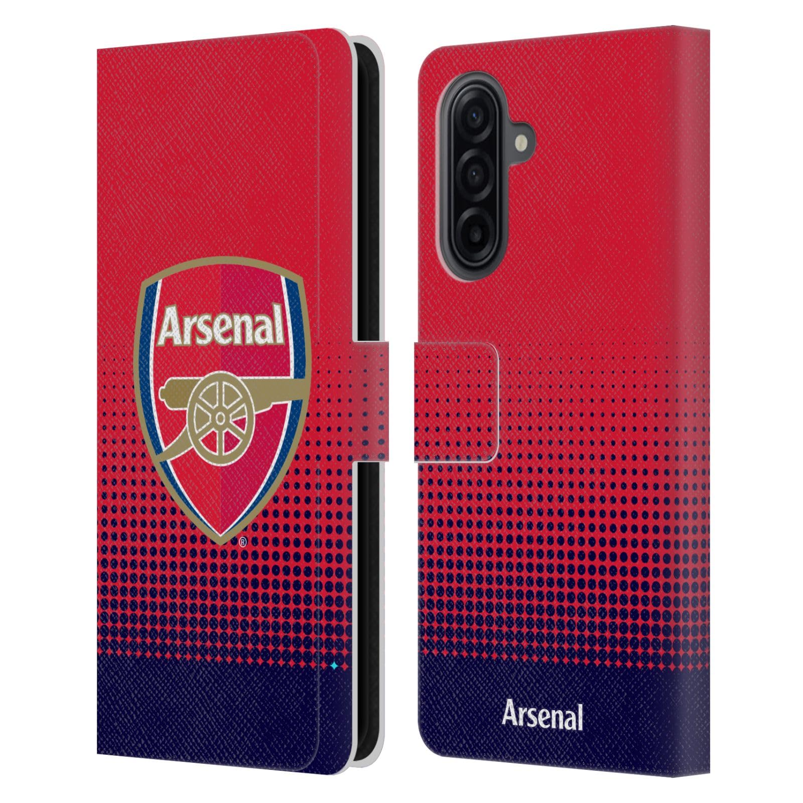 Head Case Designs Officially Licensed Arsenal FC Fade Crest 2 Leather Wallet Case Compatible With Samsung Galaxy A17 4G / 5G