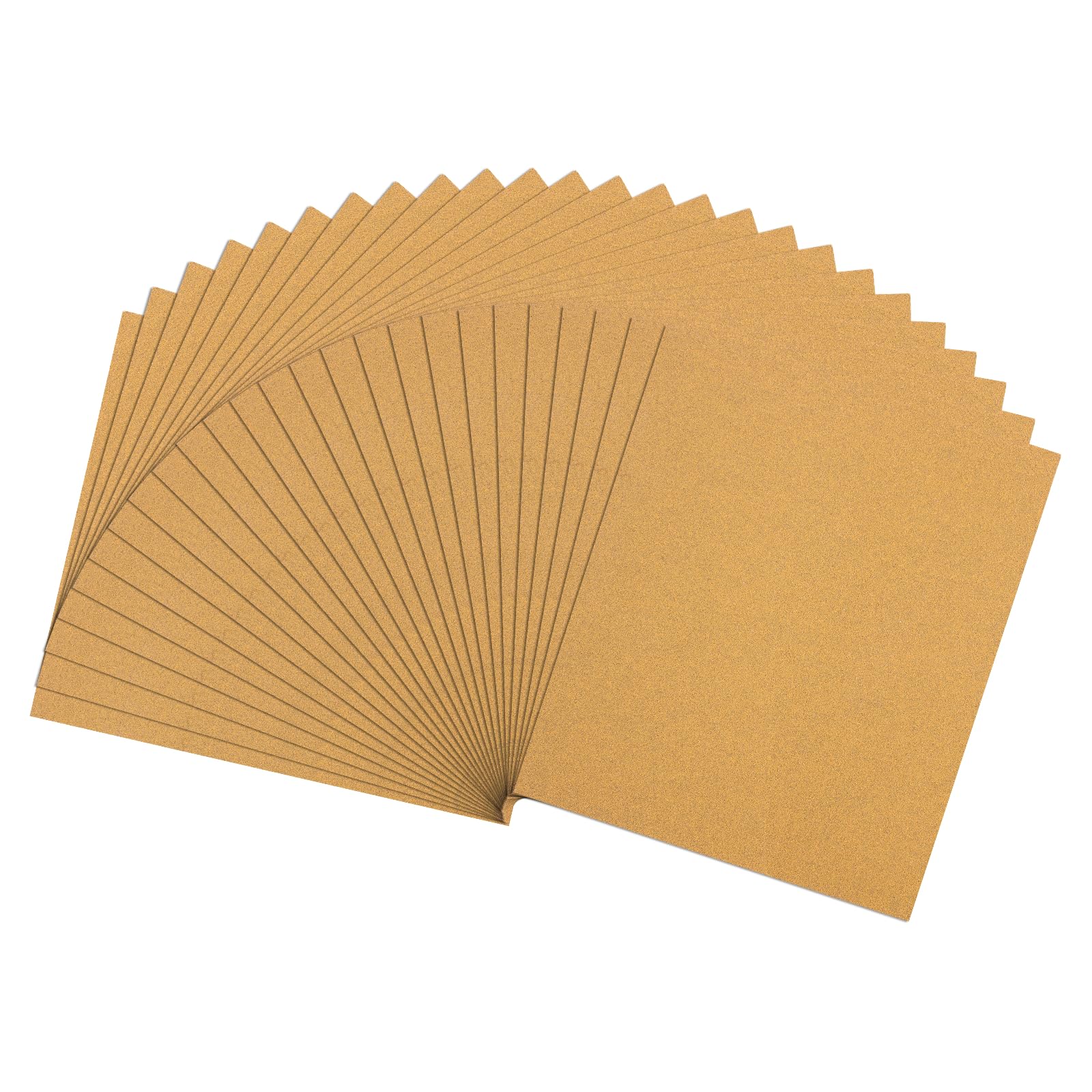 Rebower 25 Pcs 100 Grit Sandpaper 9 x 11 Inch Sand Paper Alumina Black