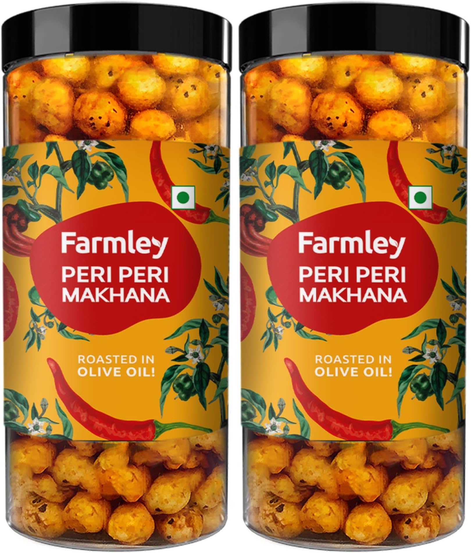 Peri peri Roasted Makhana in olive oil