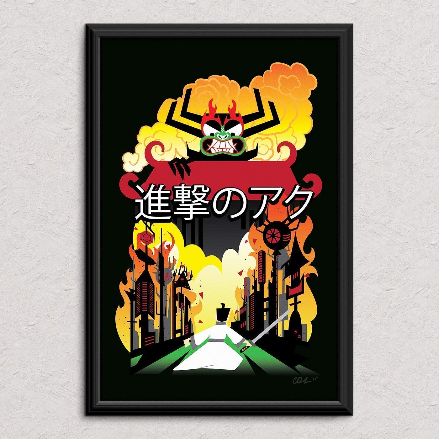 Christa D DesignsAttack on Aku - Original Art Poster Print