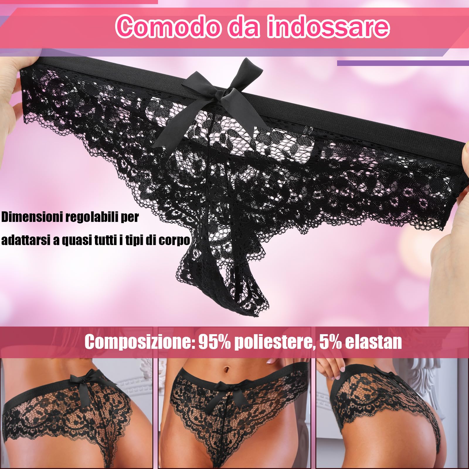 Vibratoreper Donna Professionale Vibratore Sex Toys Vagina Massaggiatore Telecomando - Mutandine in Pizzo, Sexy Toy Sessuali Stimolatore Clitoride Femminile per Coppia Silicone Vibratori Giochi Erotic
