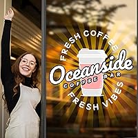 Custom Full Color Vinyl Decals by MyHappyCustomizedGifts - Waterproof UV-Resistant Logos for Walls, Windows, Doors - Indoor/Outdoor