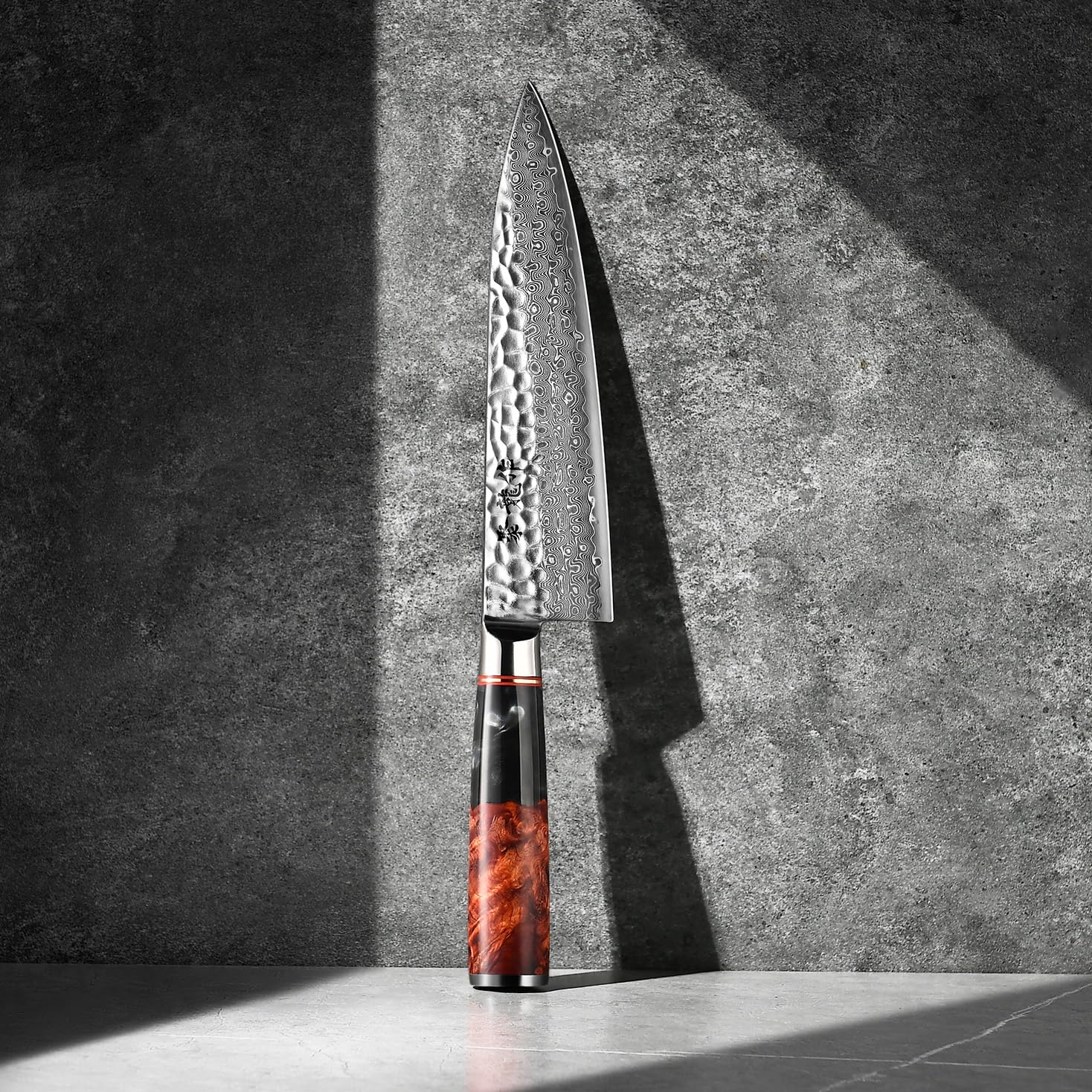 8'' Japanese Chef Knife, Professional Handcrafted Damascus VG10 Steel — Amazon image 6