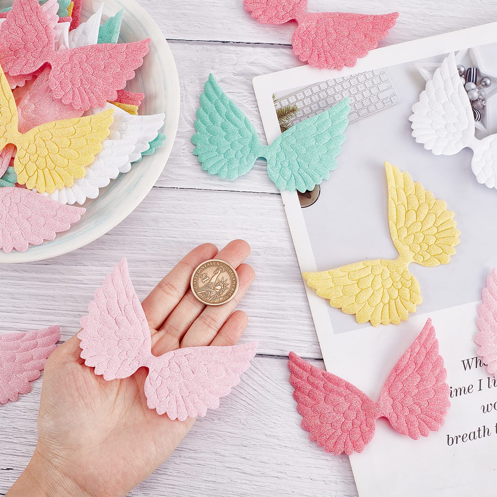 Toppe Applique Ali D'Angelo 24 Pezzi - Decorazioni Fai Da Te Per Vestiti E Accessori - Foto 4