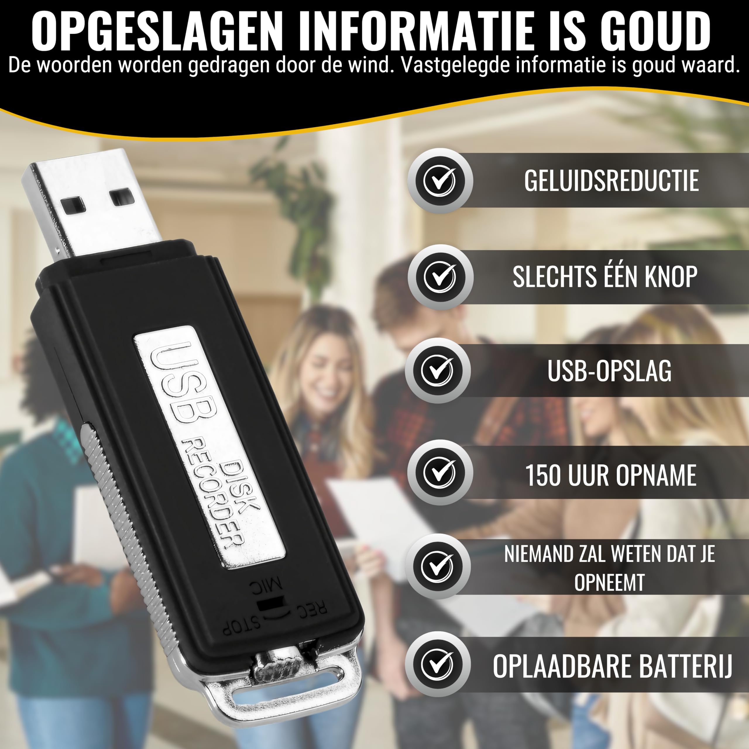 recommand versteckte Spion-Kamera mit Recorder audio getränkt in