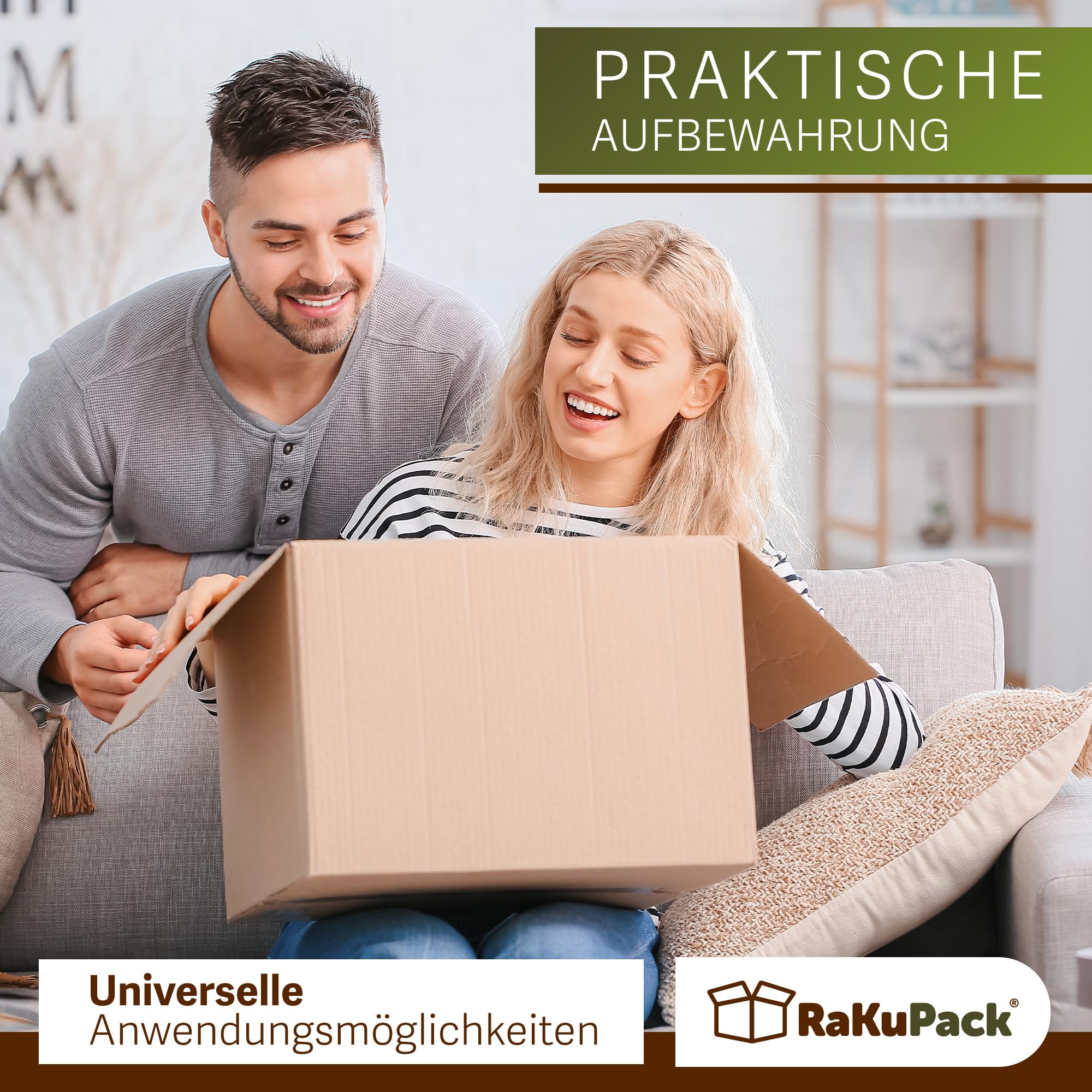 Versandkarton 50 Stück Faltkarton 500x400x200mm Innenmaß (50x40x20cm) Verpackungskarton Warensendung Karton braun Faltschachtel Pappkarton Paket Versandschachtel Kartonage verschiedene Größen