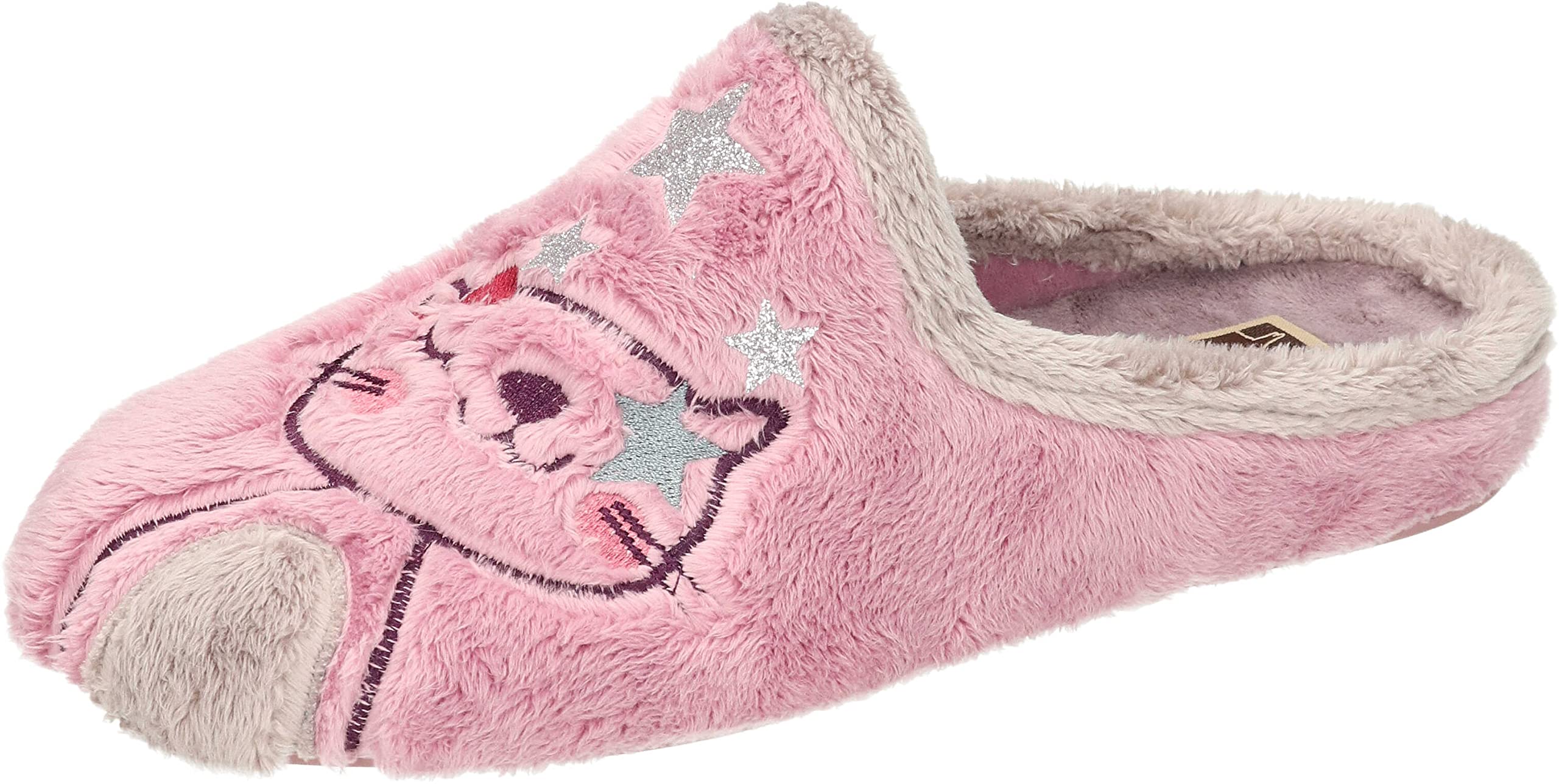 Manitu Women's Home Slippers, pink, 8.5 UK