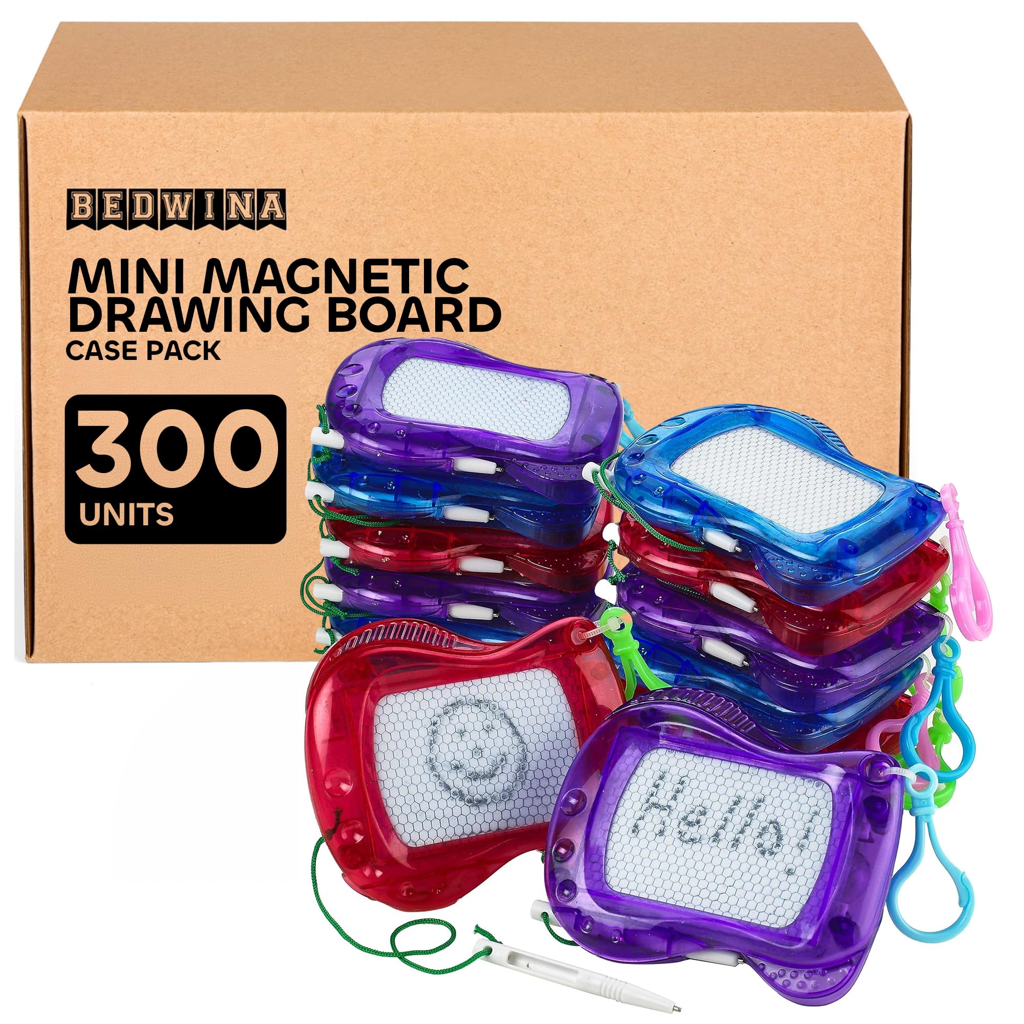 Tinlade 100 Pcs Mini Magnetic Drawing Boards - Kids Doodle Board Keychain Sketch Pads
