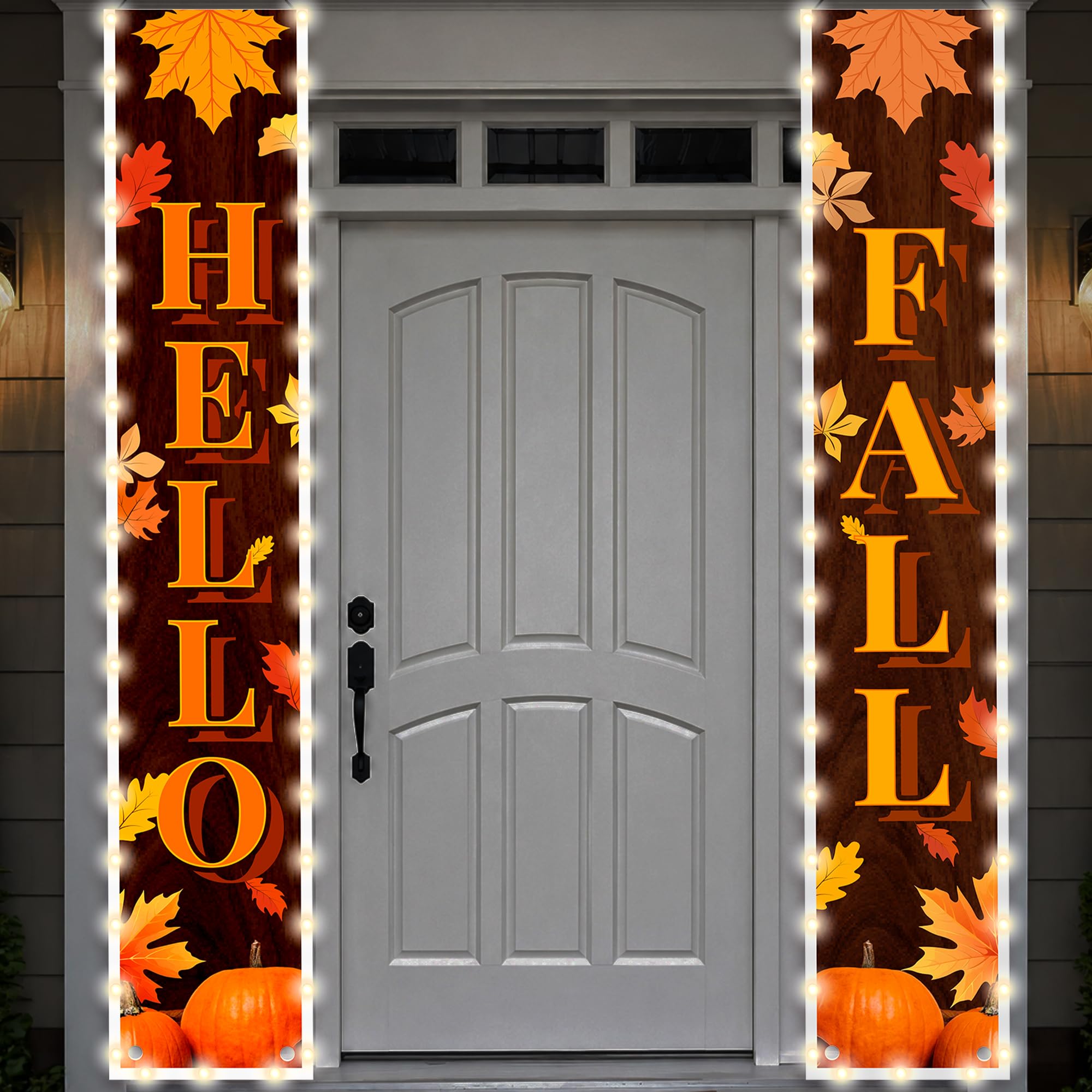 Photo 1 of KatchOn Fall Banner with Lights - 71x12 Inch