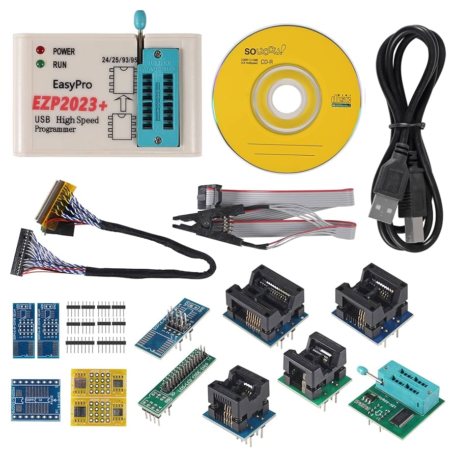 Amazon.co.jp: EZP2023 USB SPIプログラマーフルセット + 12