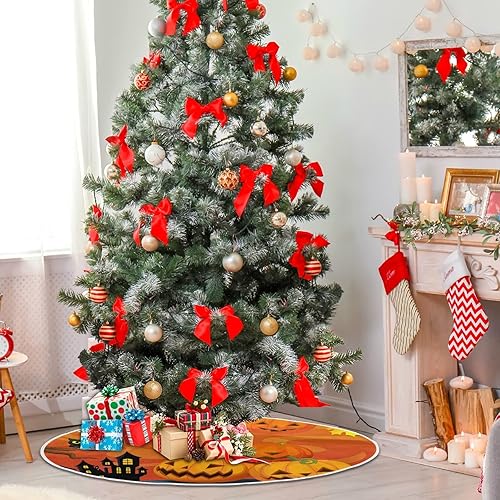 Miniatura 38 de Falda de árbol de Navidad para fiesta de cumpleaños, falda de árbol de 36 pulgadas, globos, tartas, faldas de árbol de Navidad, tapete de pie