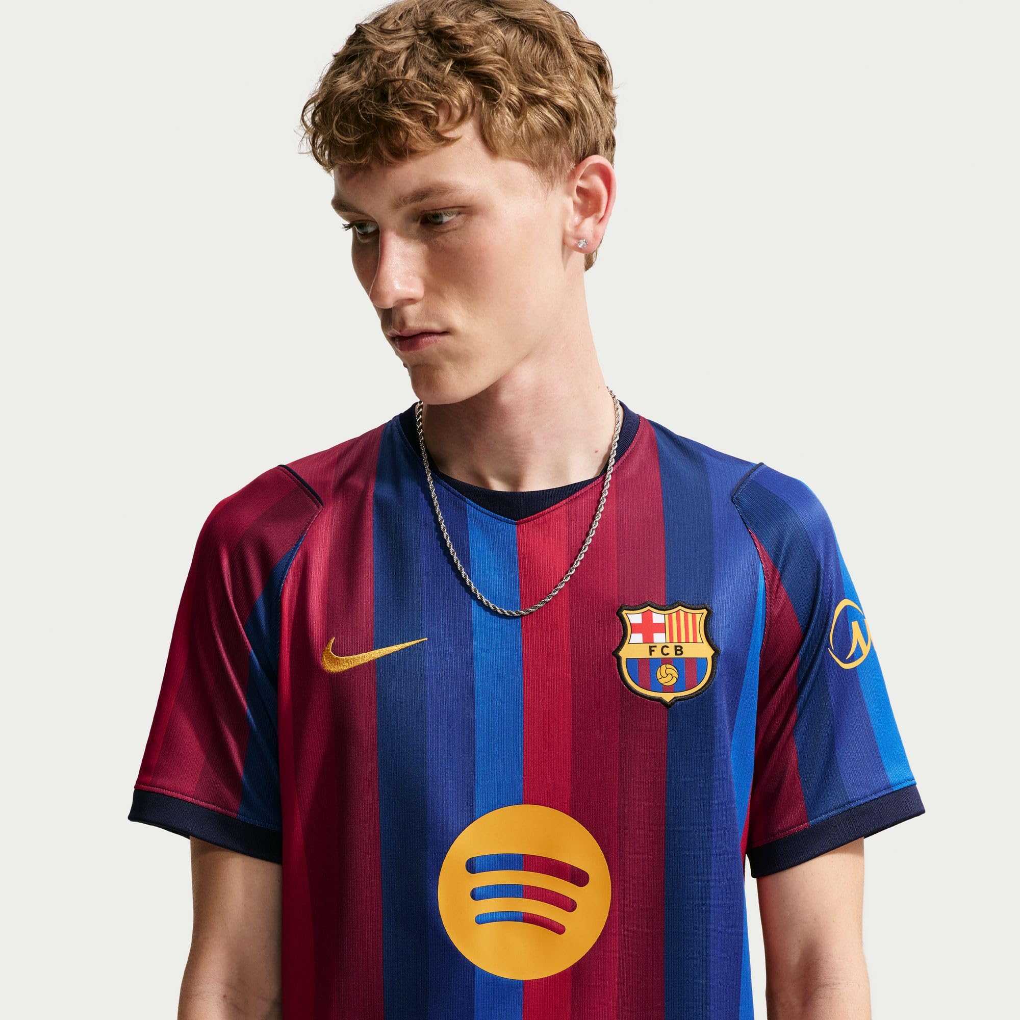 Nike FCB Dri-Fit SS Stadium Home T-Shirt Uomo (Pacco da 1)