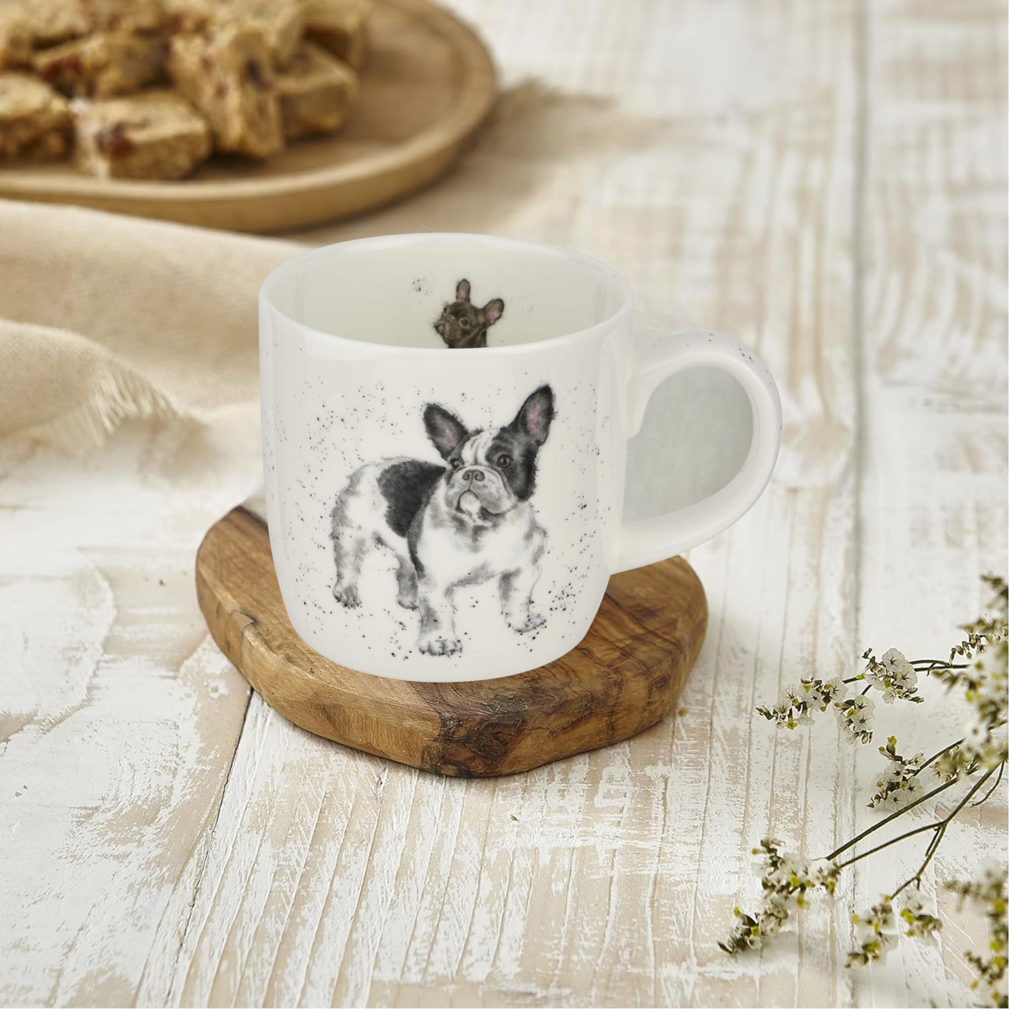 フランスアンティーク｜グラウラードッグ Wrendale Frenchie French Bulldog Mug : Amazon.co.uk: Home & Kitchen