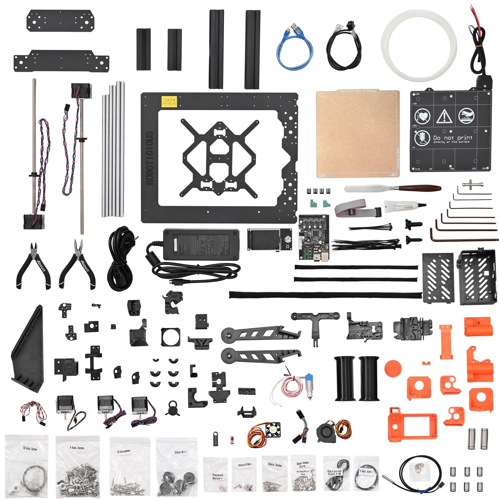 Upgrade Mini+ 3D-Drucker mit Input Shaper, Direct-Drive-Extruder, Vollautomatischer Kalibrierung, Hochgeschwindigkeitsdruck, Ideal für Präzision und Effizienz, Druckgröße 18x18x20 cm