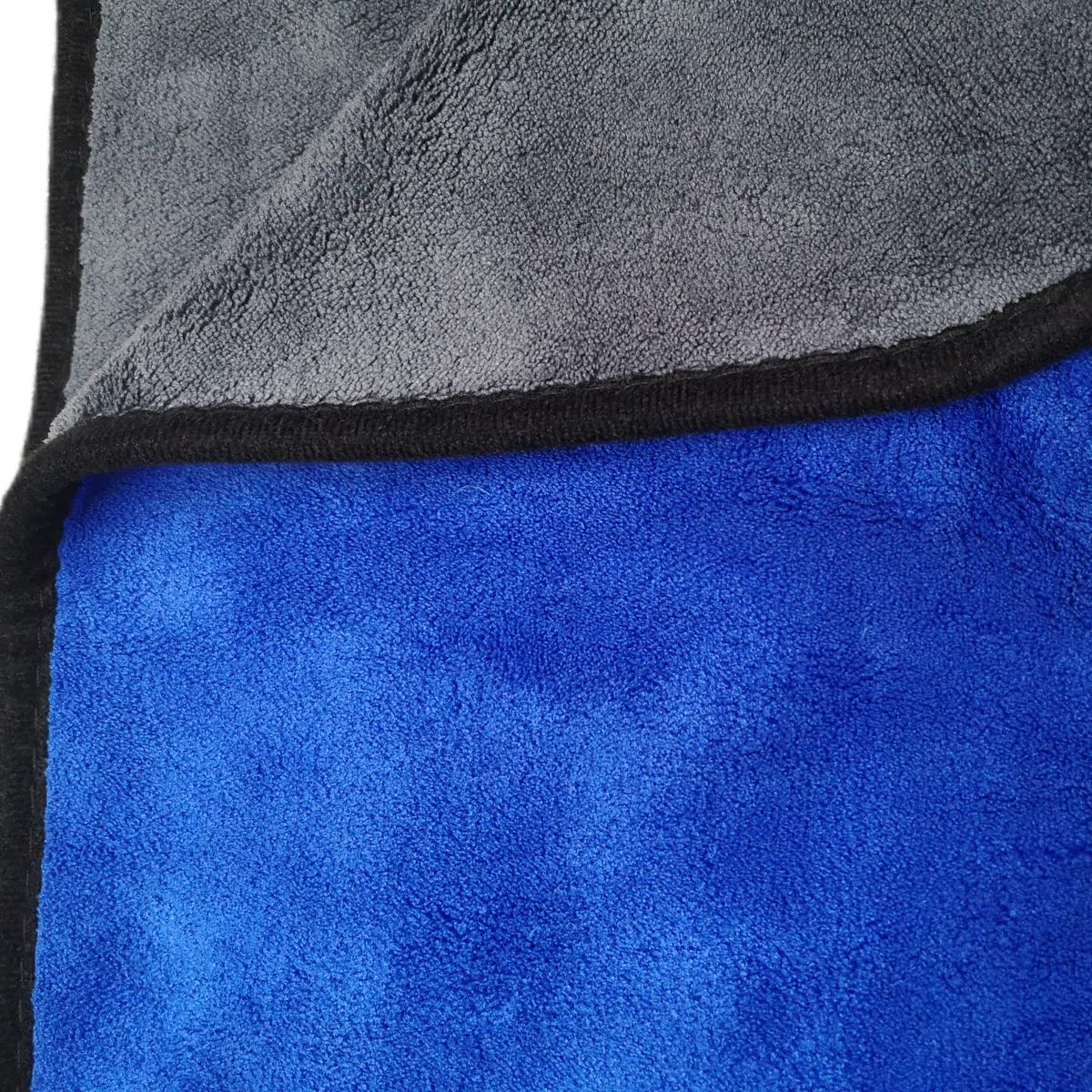 SOFTBATFY Toalla de microfibra grande y gruesa para secado de coche, 800 g/m², sin arañazos, sin pelusas, para todo el vehículo (1 paquete, 36 x 24 pulgadas) (gris-azul)