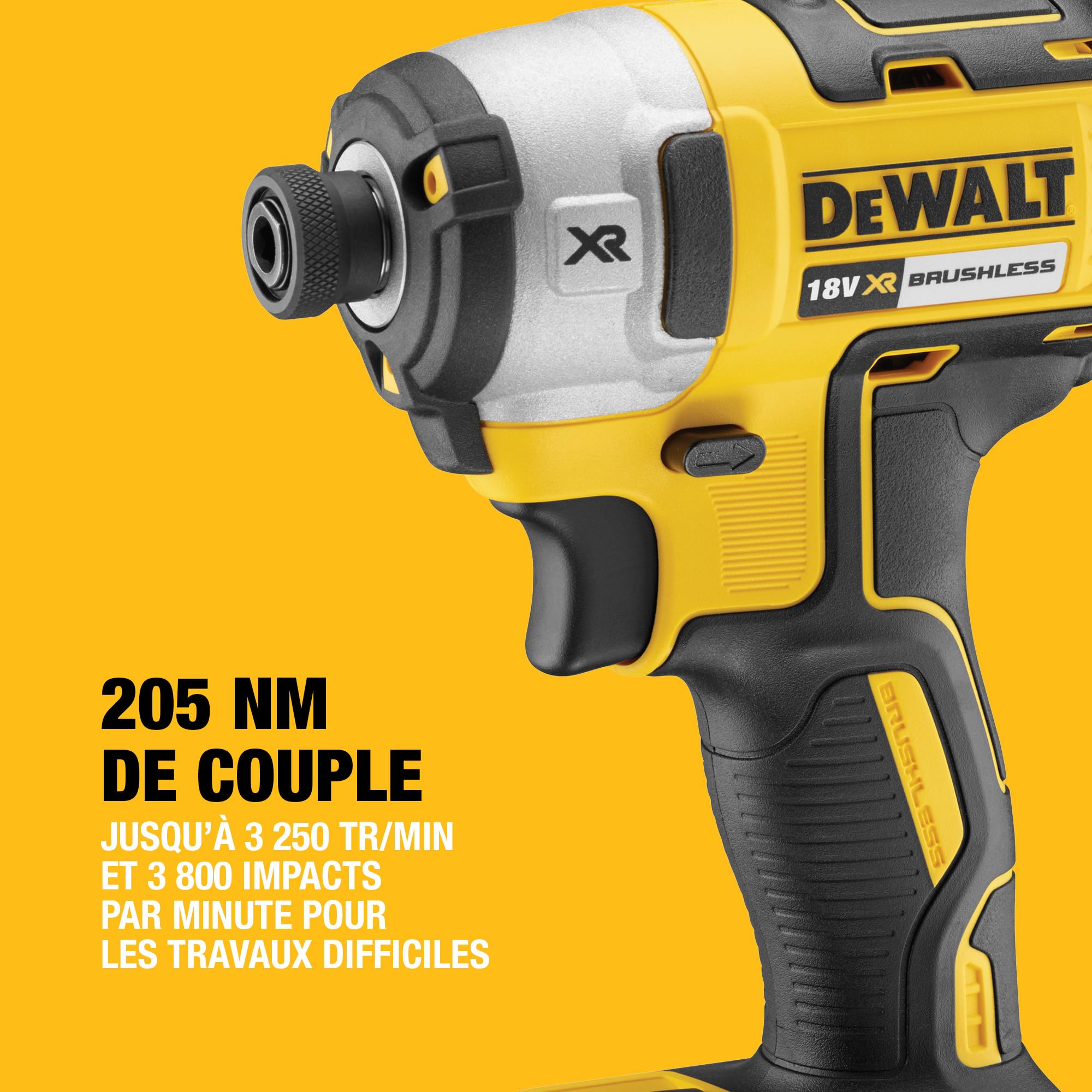 DEWALT DCK266P2-QW XR Brushless Double 18V Perceuse à Percussion Visseuse à Chocs Kit avec Batteries 5Ah et Chargeur Multivoltage