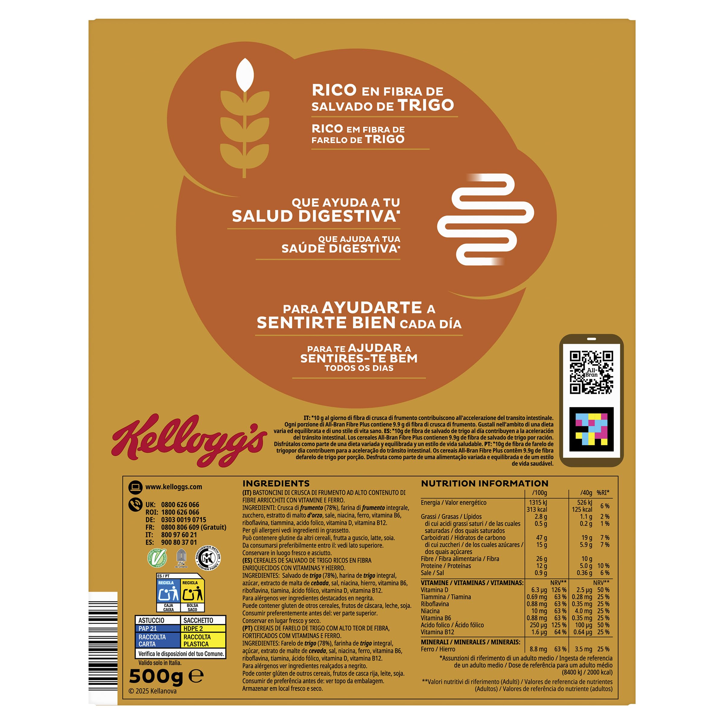 Kellogg's All Bran Fibre Plus 500g