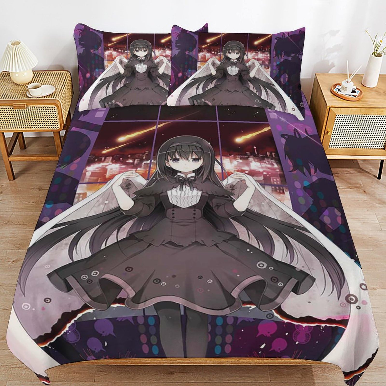 Amazon｜布団カバー シングル 魔法少女まどか☆マギカ 暁美 ほむら