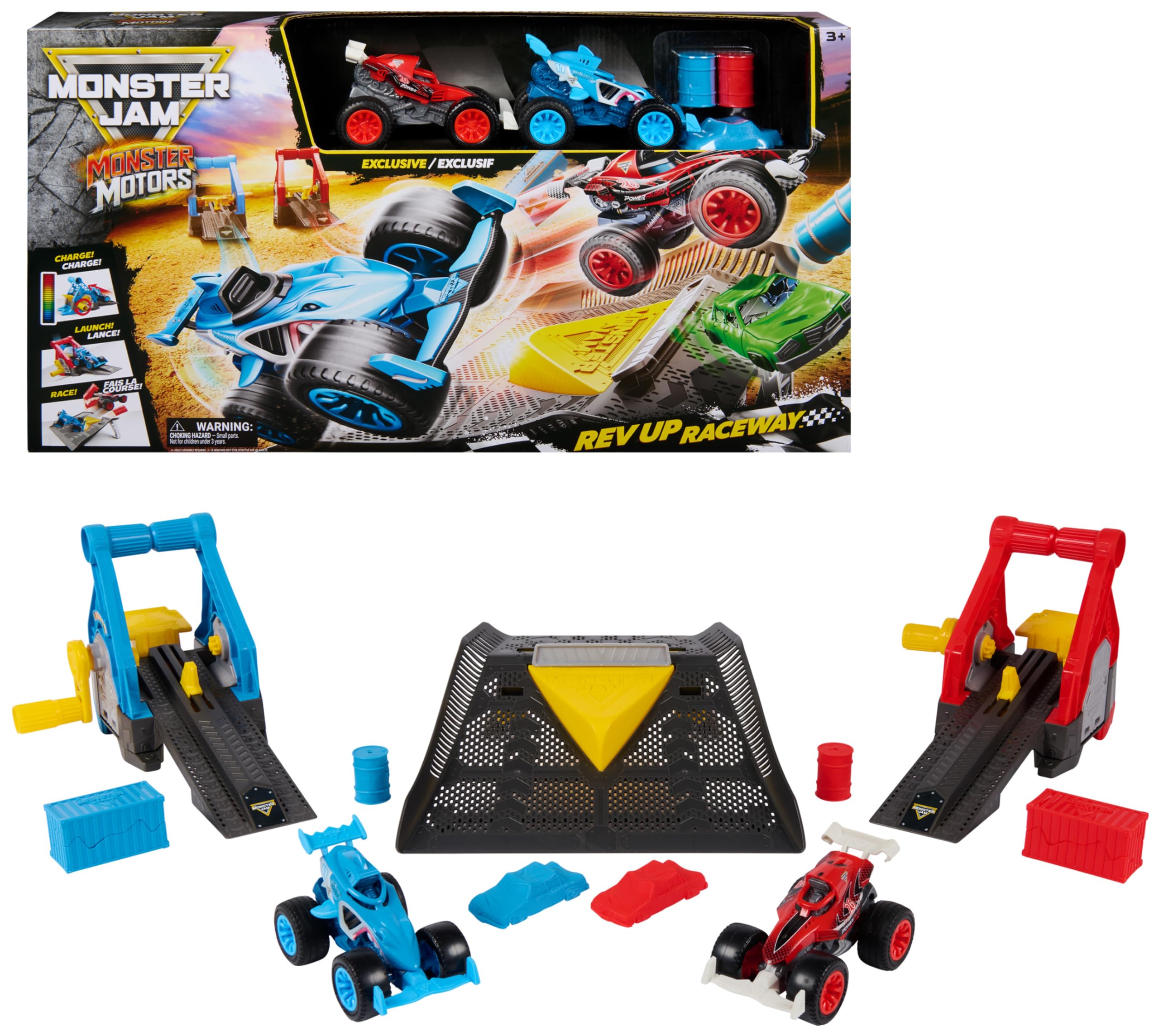 Monster Jam Playset 1t64 DlxFtrMnstrMtrsPst I