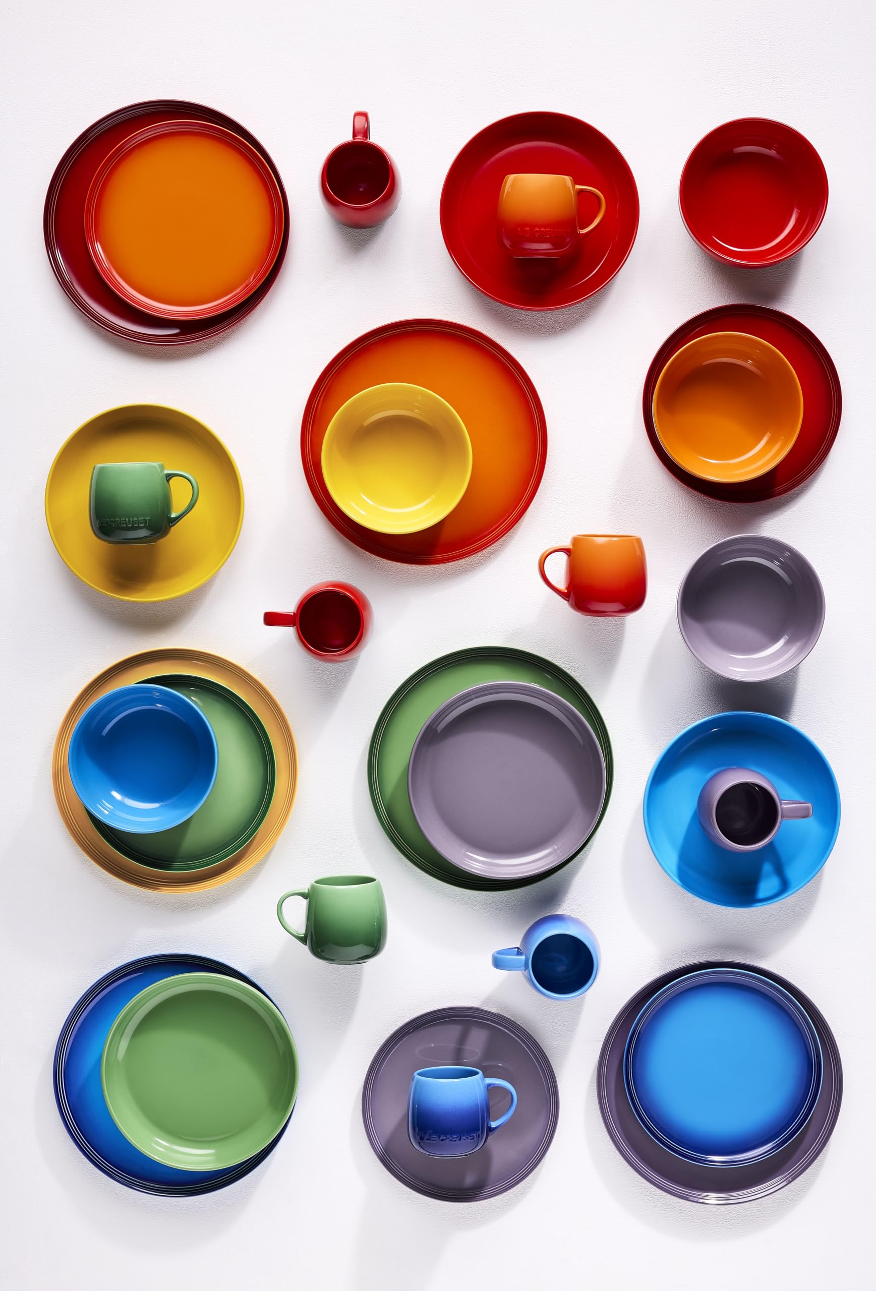 LE CREUSET Set di 6 tazze in gres Rainbow