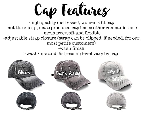 Miniatura 3 de Women's Embroidered Nonna or Custom Name Text Hat, Baseball or High Ponytail Cap, Optional Heart, Gift Present for Birthday Mother's Day