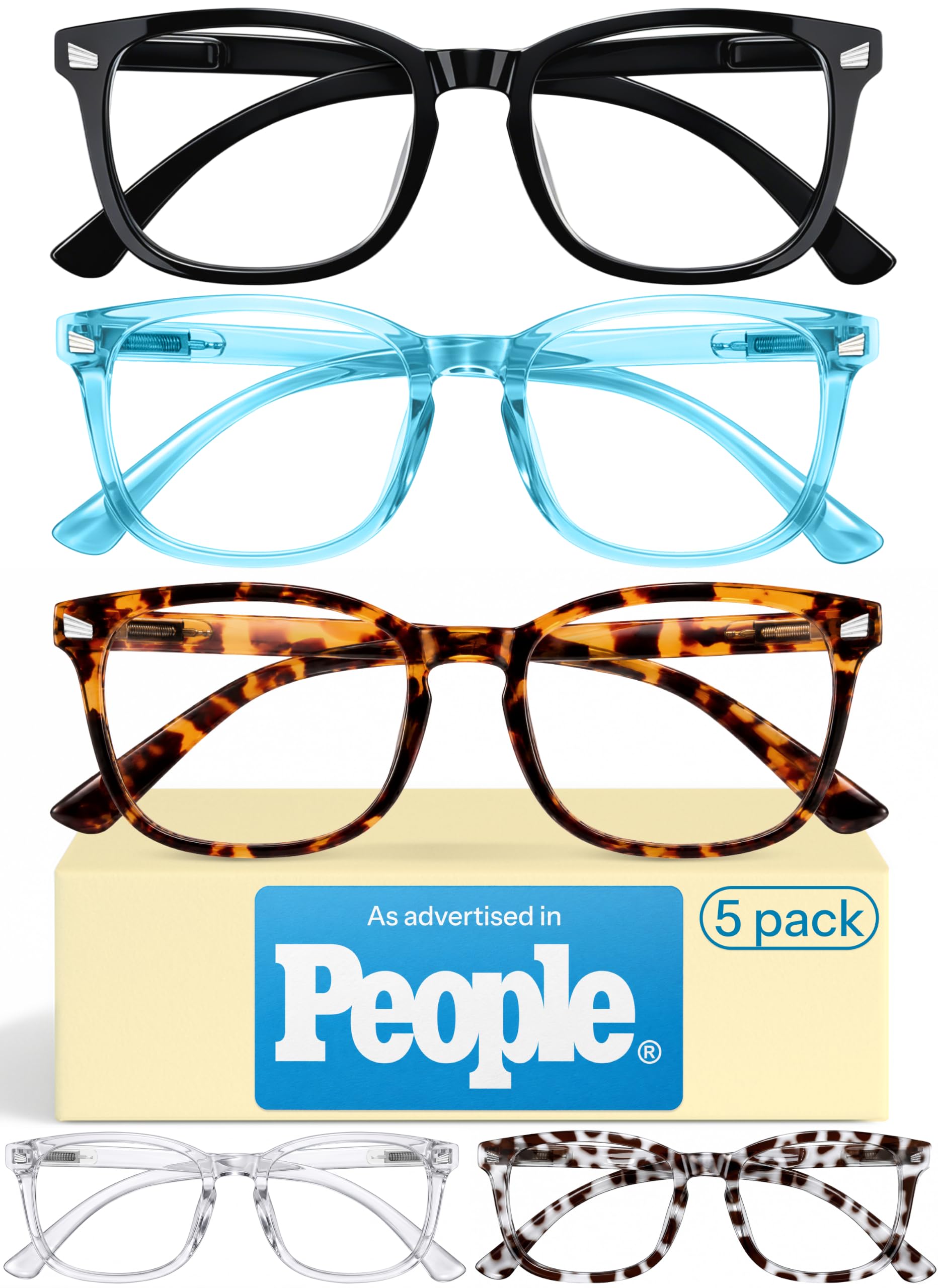 Photo 1 of CCVOO 2.0 Reading Glasses for Women, Eye glasses, Blue Light Readers for Women, Cheaters