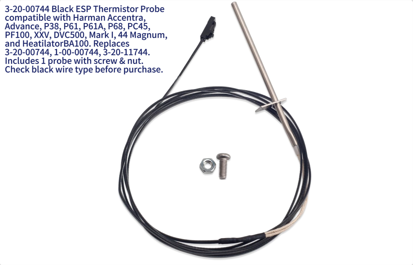 Amazon.com: 3-20-00744 Black ESP Thermistor Probe for Pellet Stove