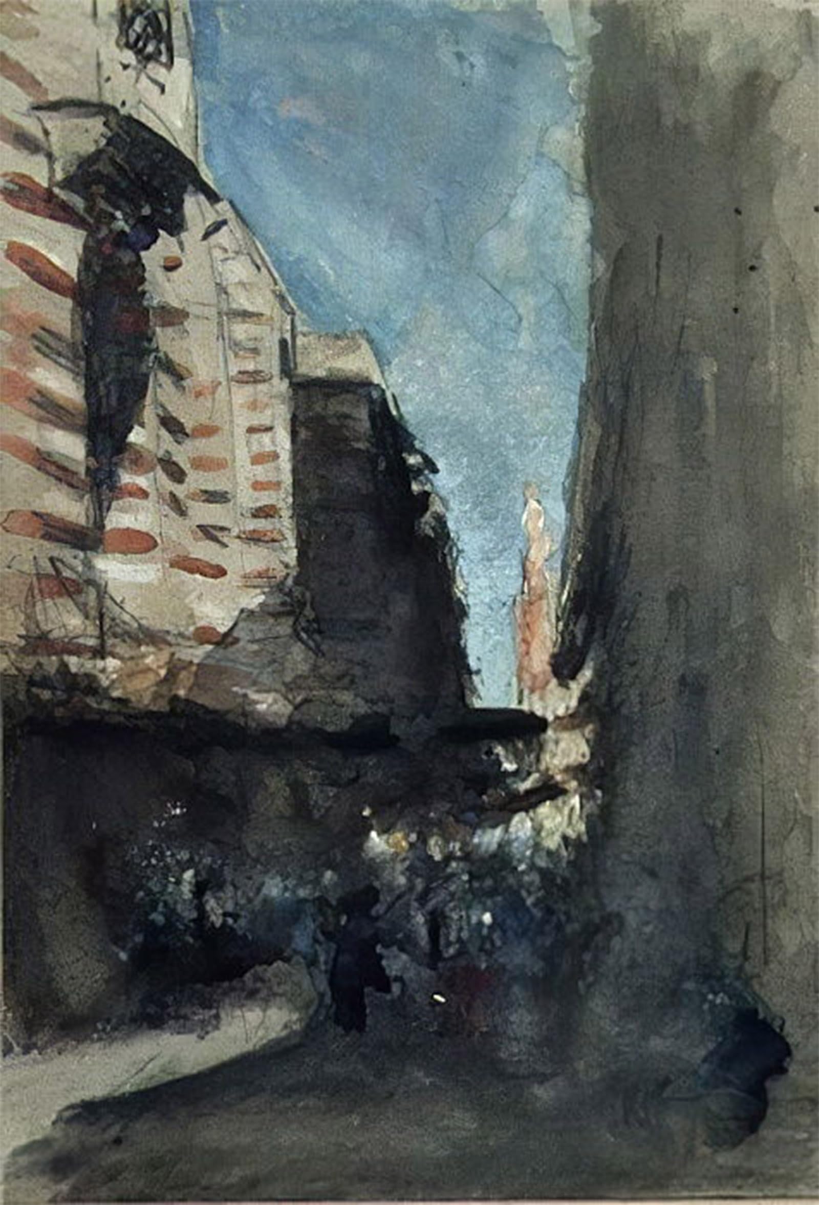 POSTERIIk Famous Modern Artwork Art Mural a Street in Cairo by Hercules Brabazon Brabazon Oil Paintings Pictures for Home Decor 60x90cm